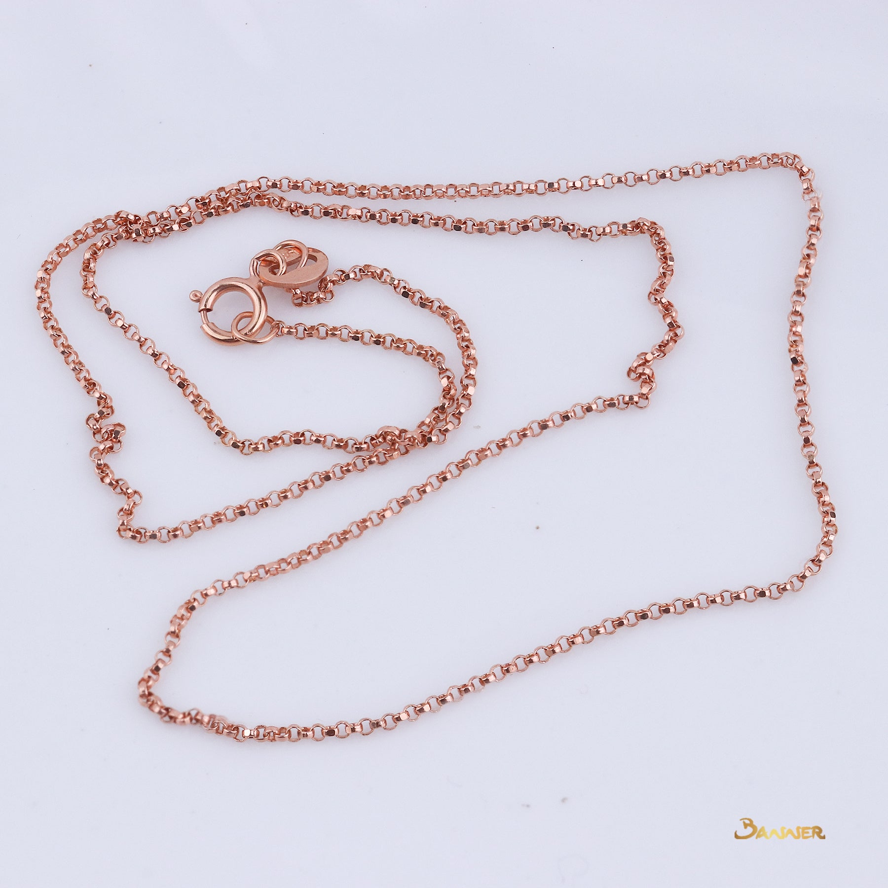 18k Pink Gold Necklace (16 inches)