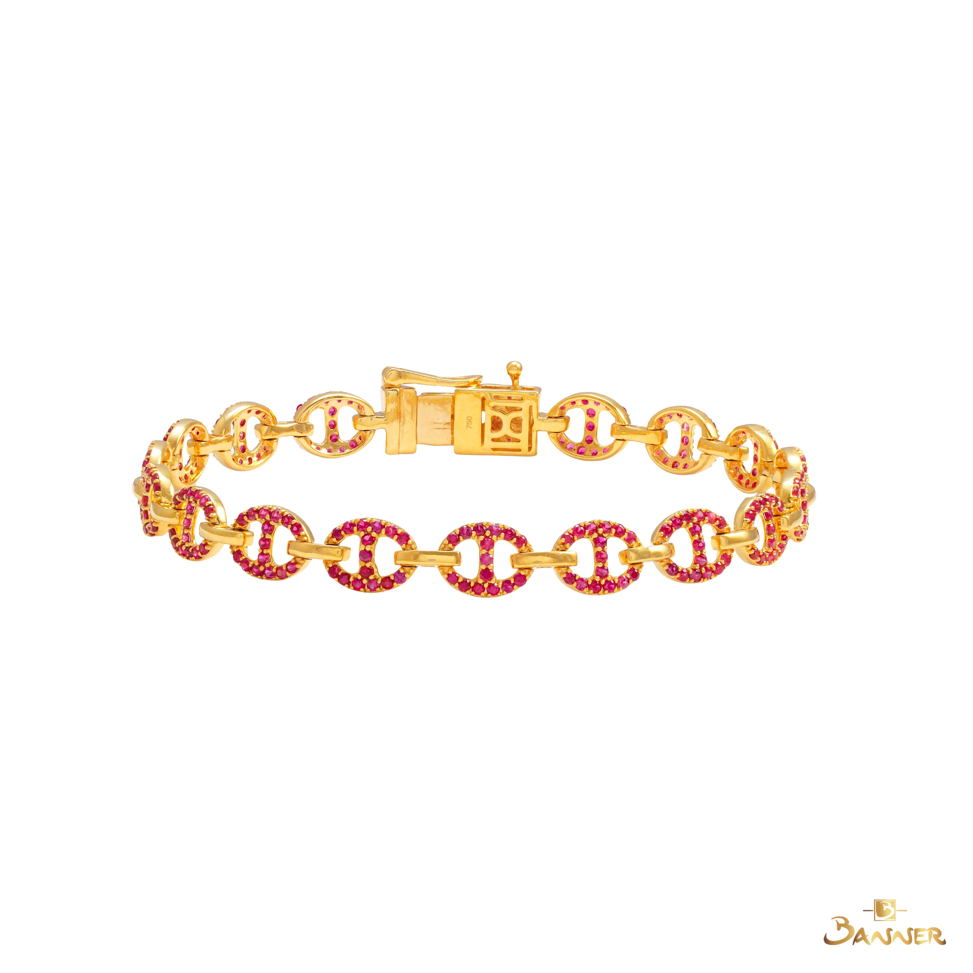 Ruby Chain-link Bracelet