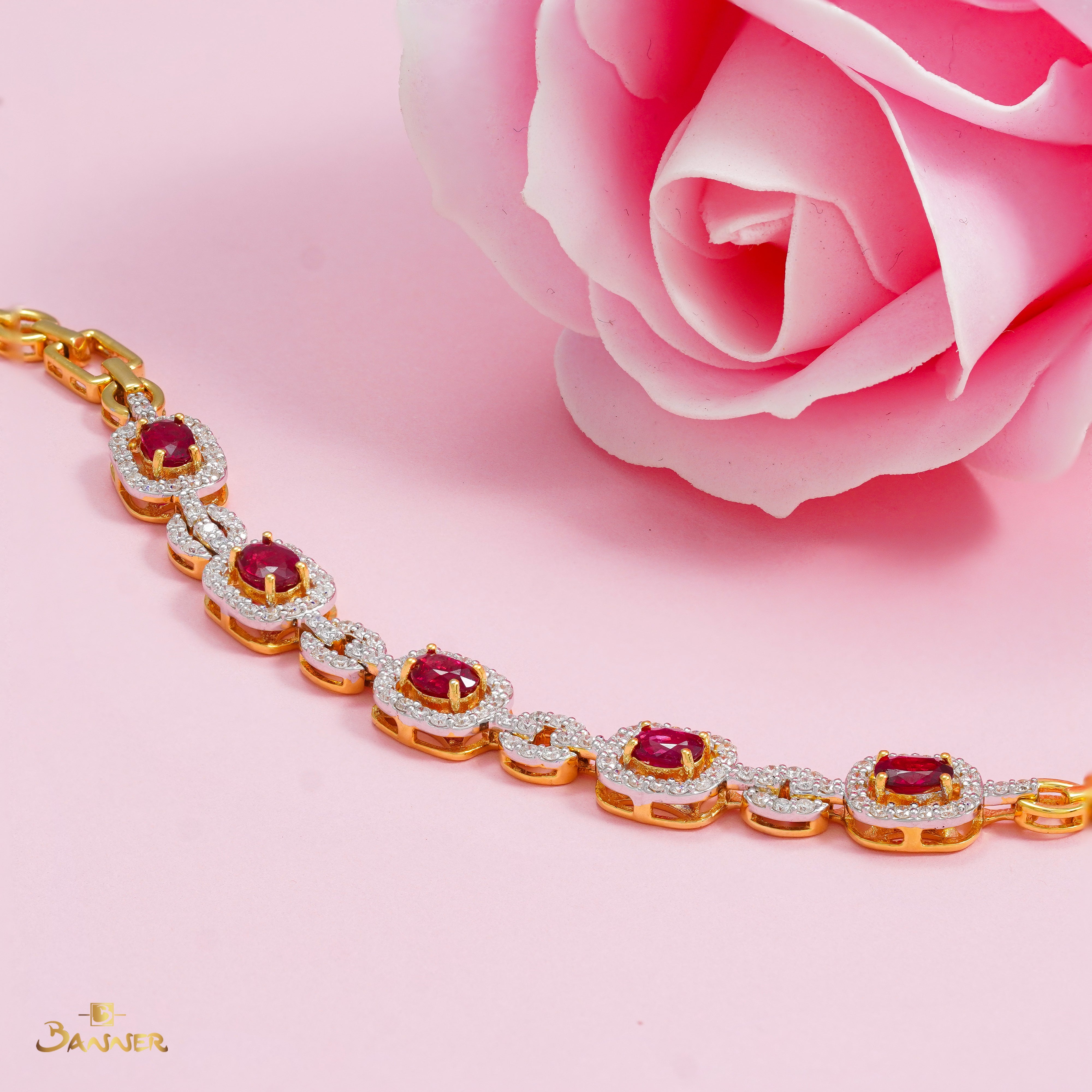 Ruby and Diamond Bracelet(Lemon Mold)