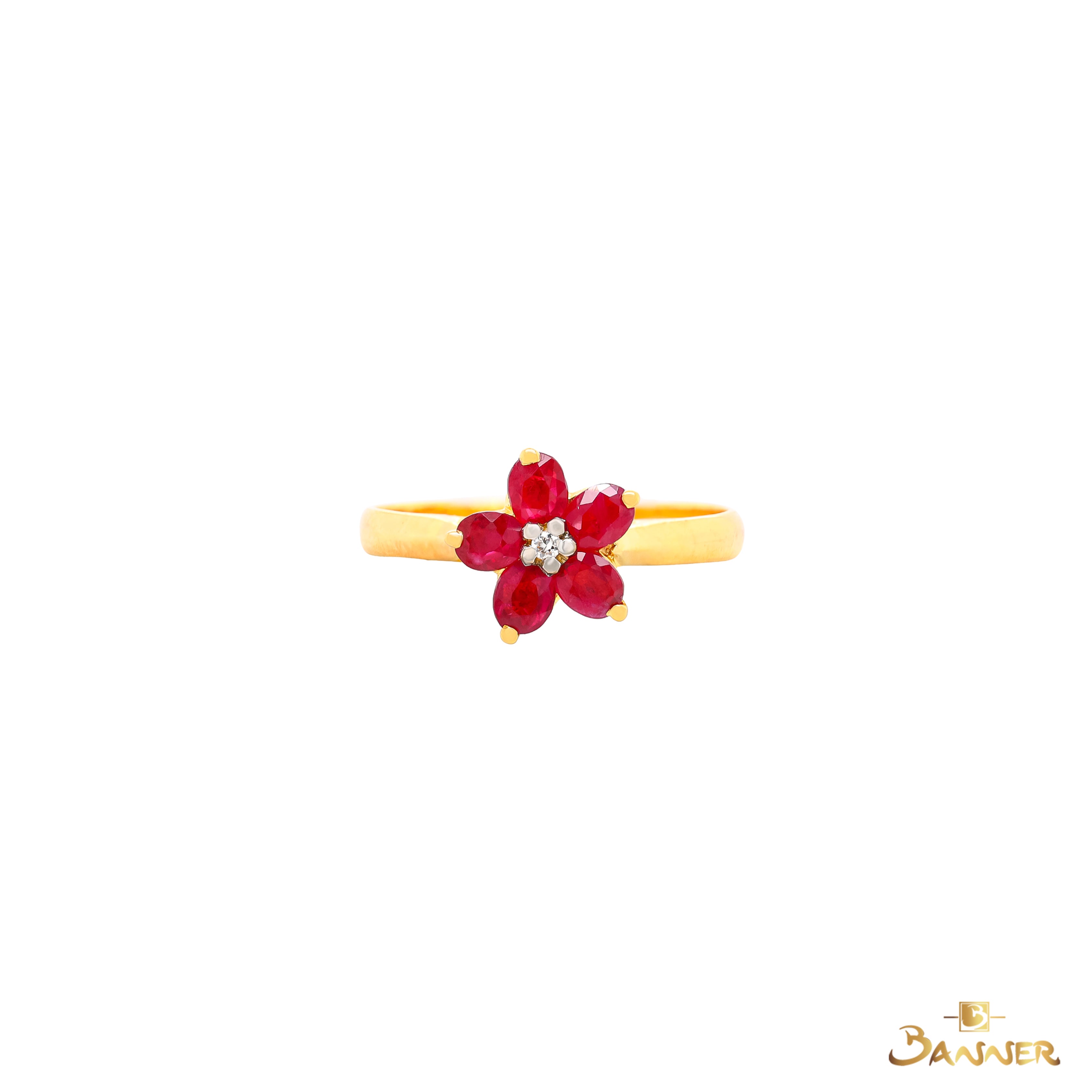 Ruby and Diamond Chel Ring