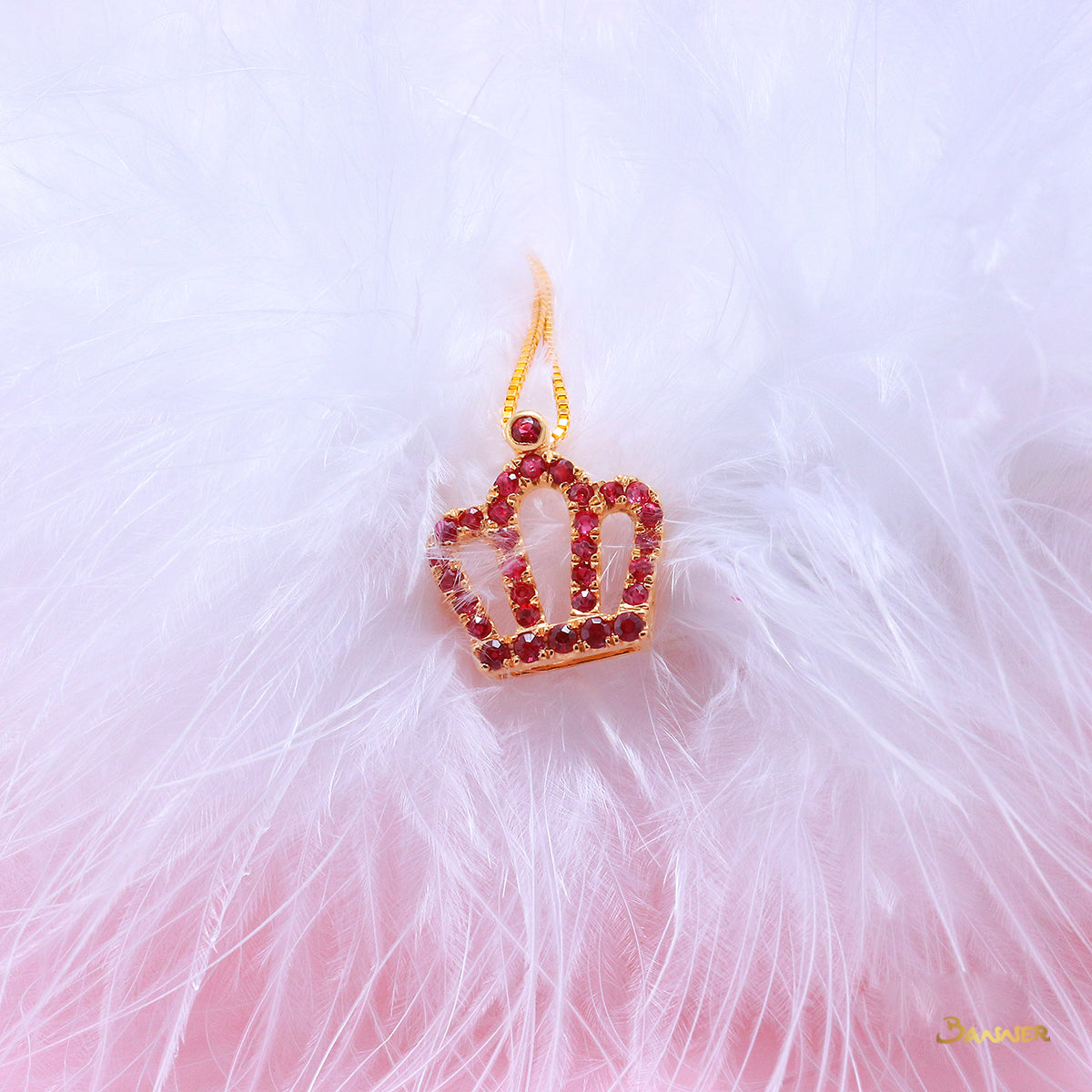 Ruby Crown Pendant