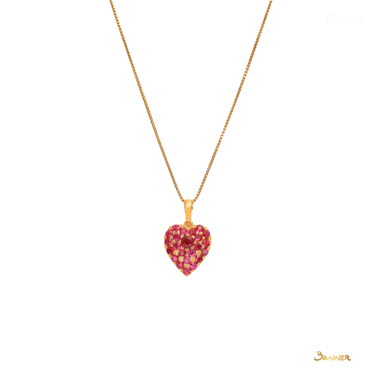 Ruby Heart Pendant