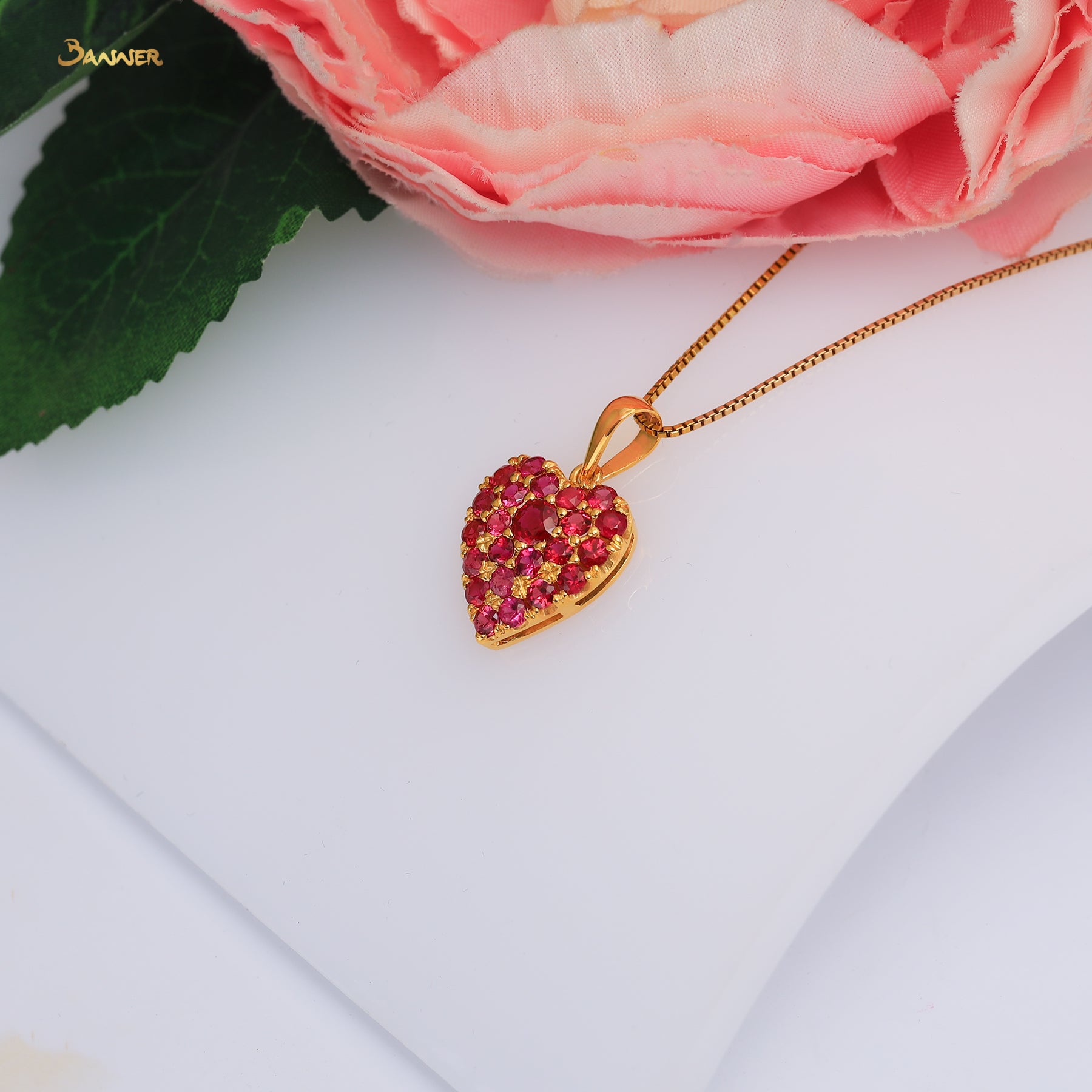 Ruby Heart Pendant