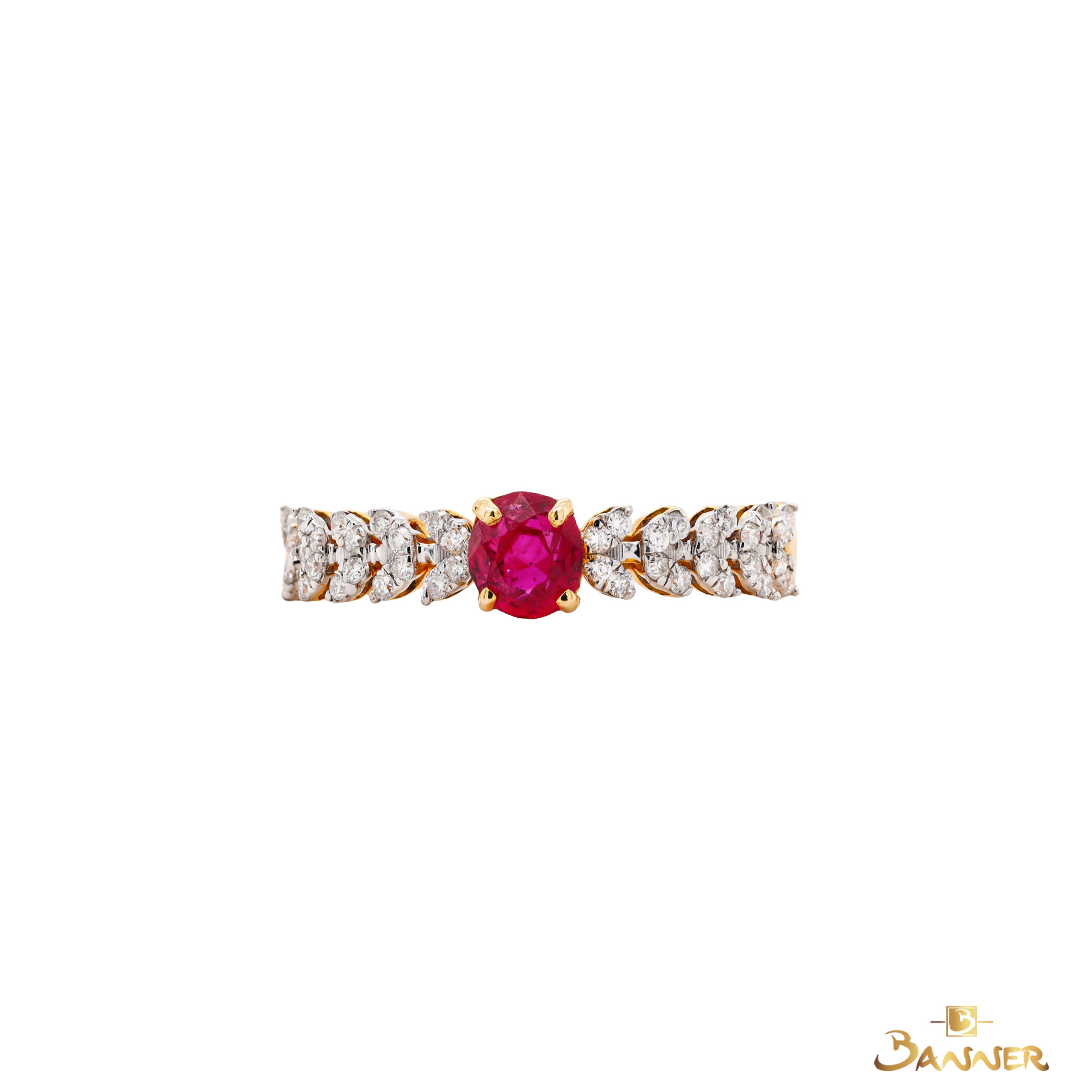 Ruby and Diamond Grace Ring
