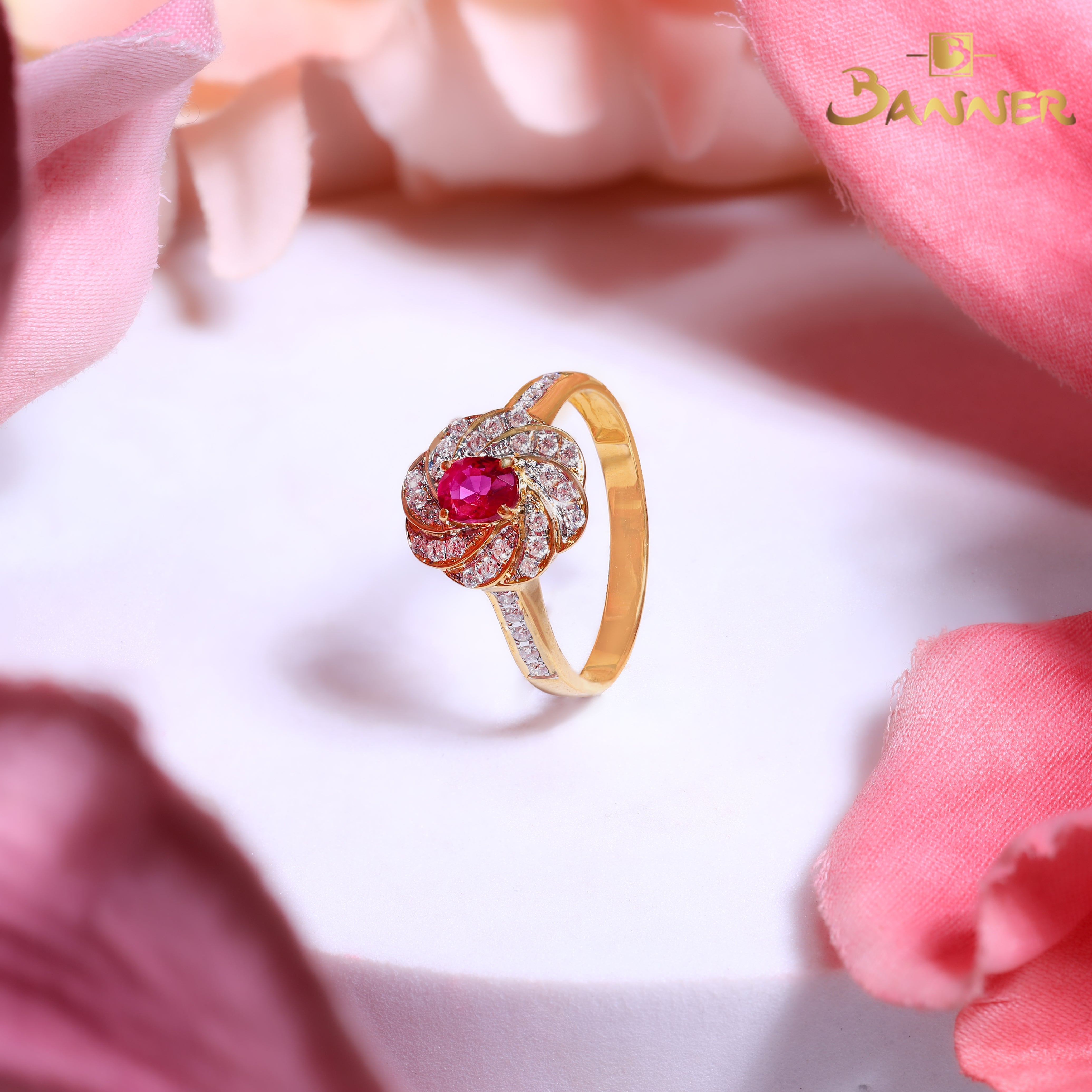 Ruby and Diamond Rosalia Ring