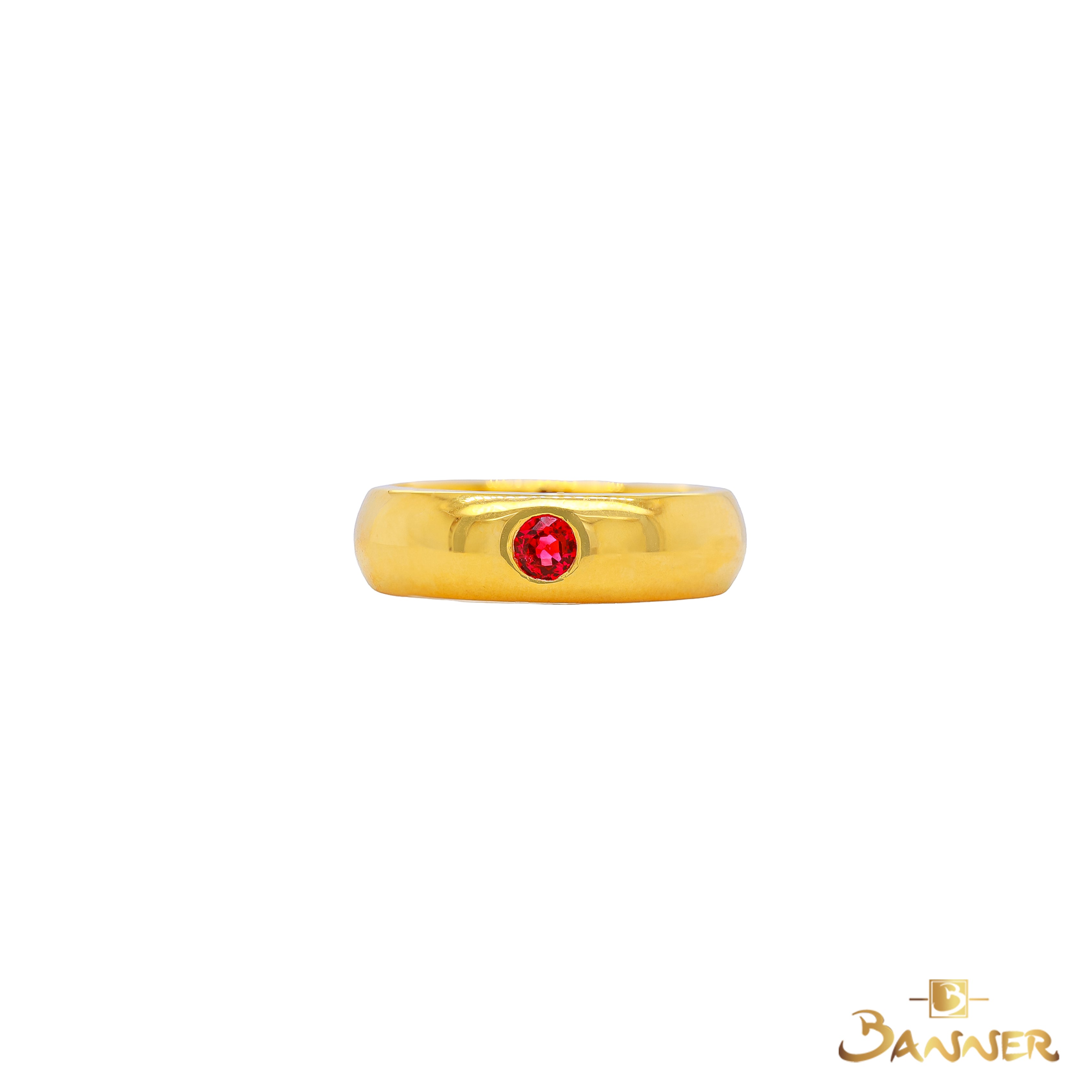 Ruby Solitaire Ring