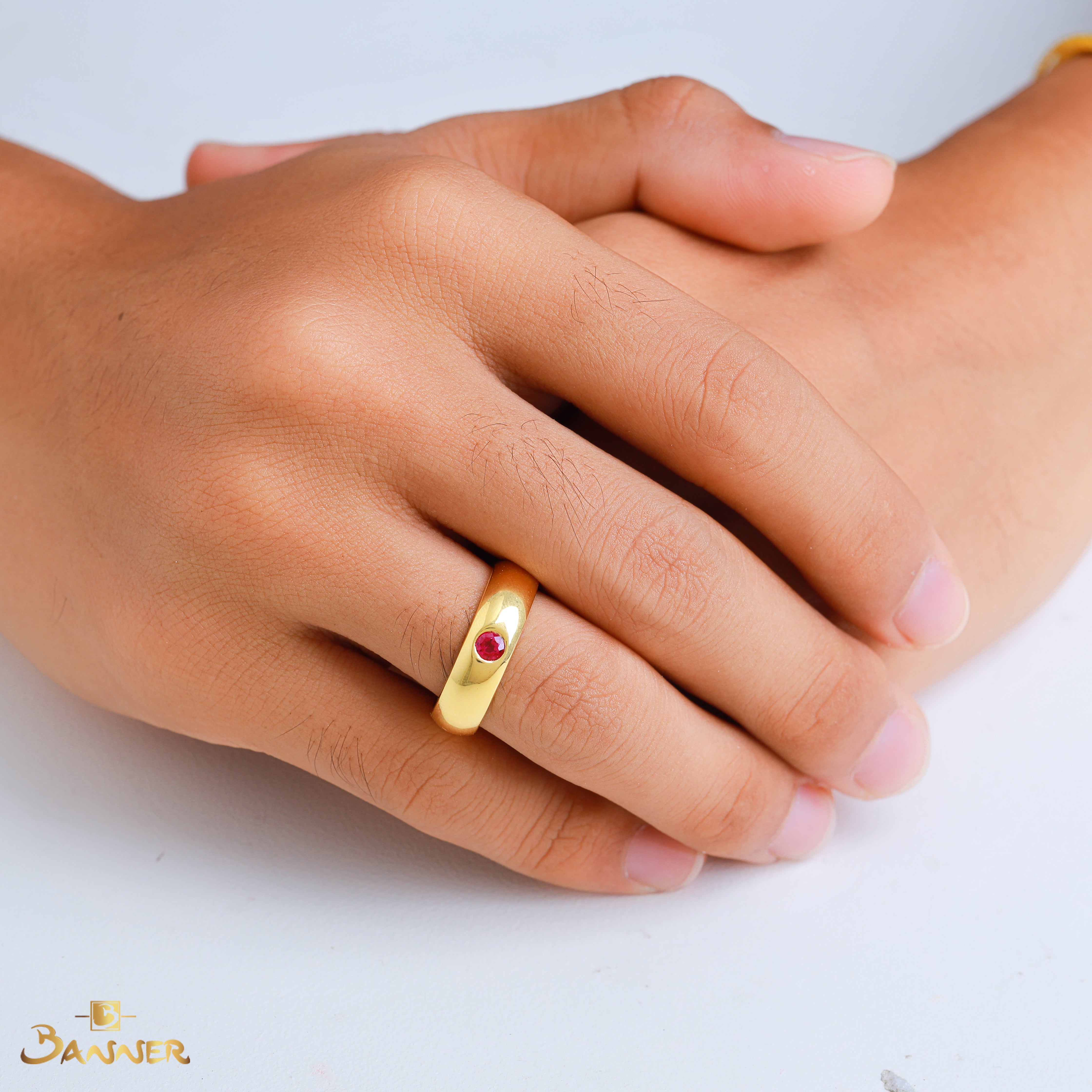 Ruby Solitaire Ring