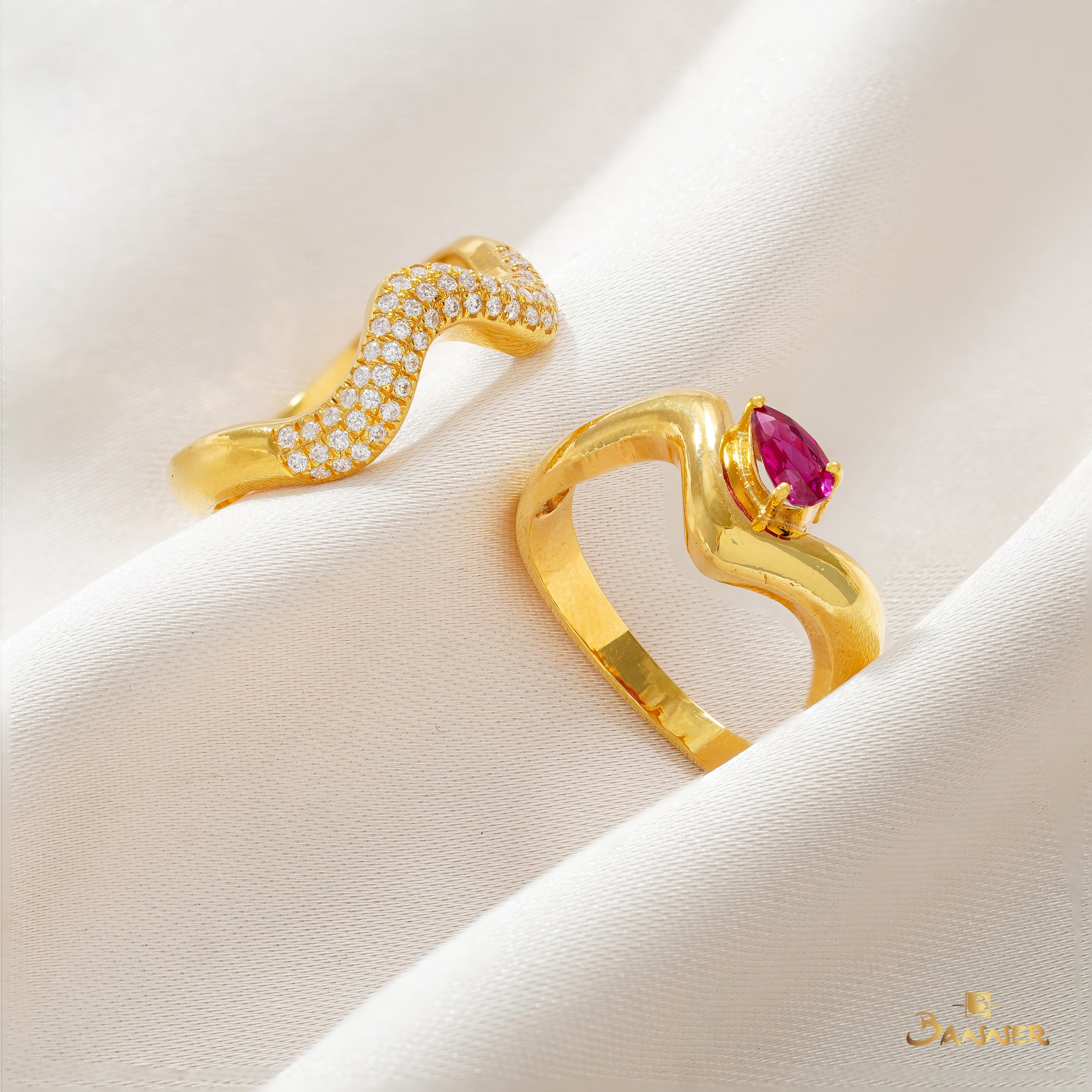 Ruby Evil Eye Ring