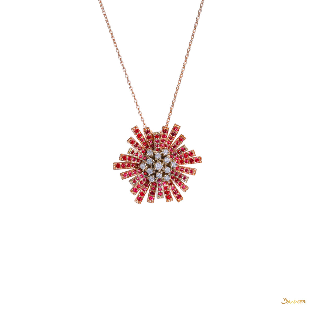 Ruby and Diamond Radiance Necklace
