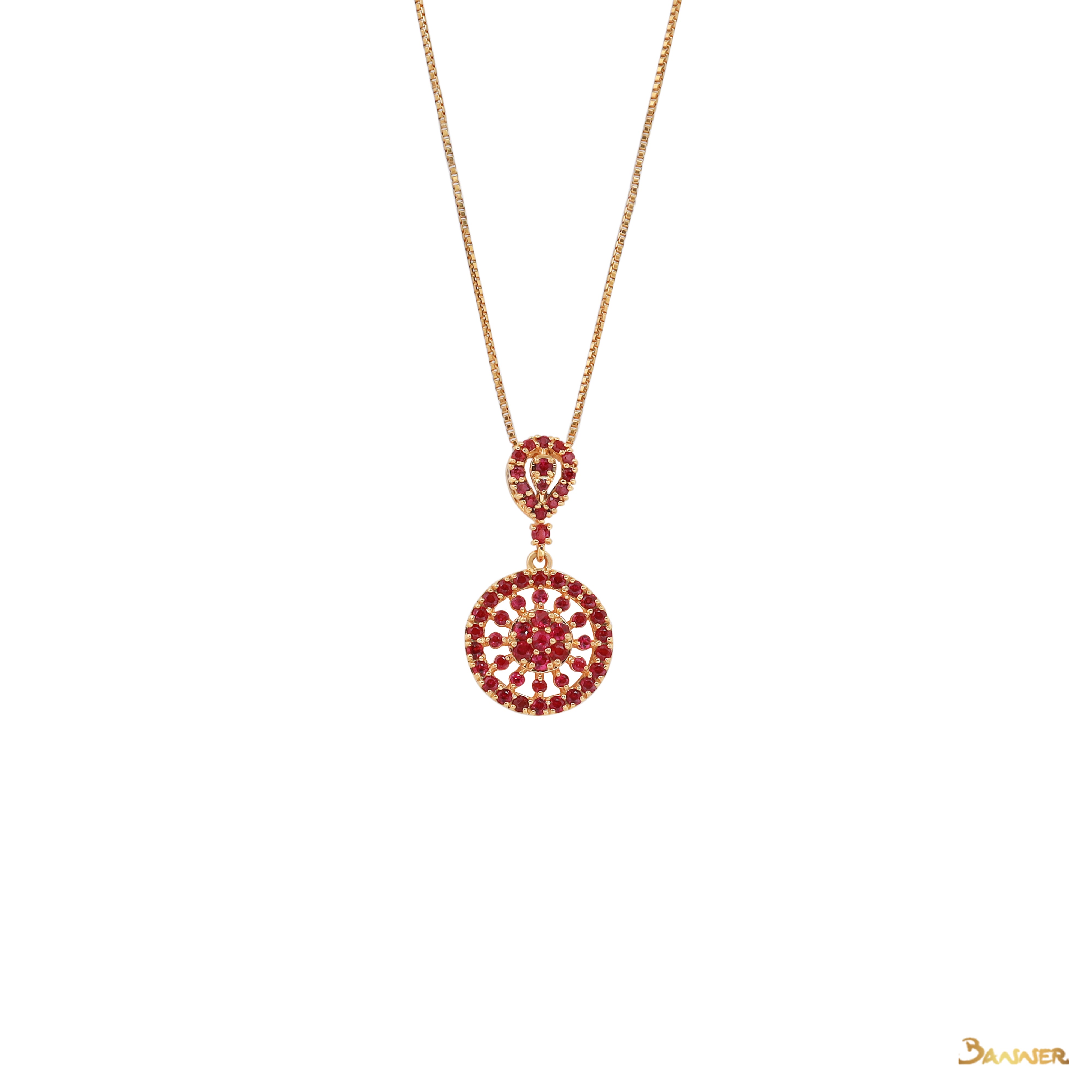 Ruby Wheel Pendant