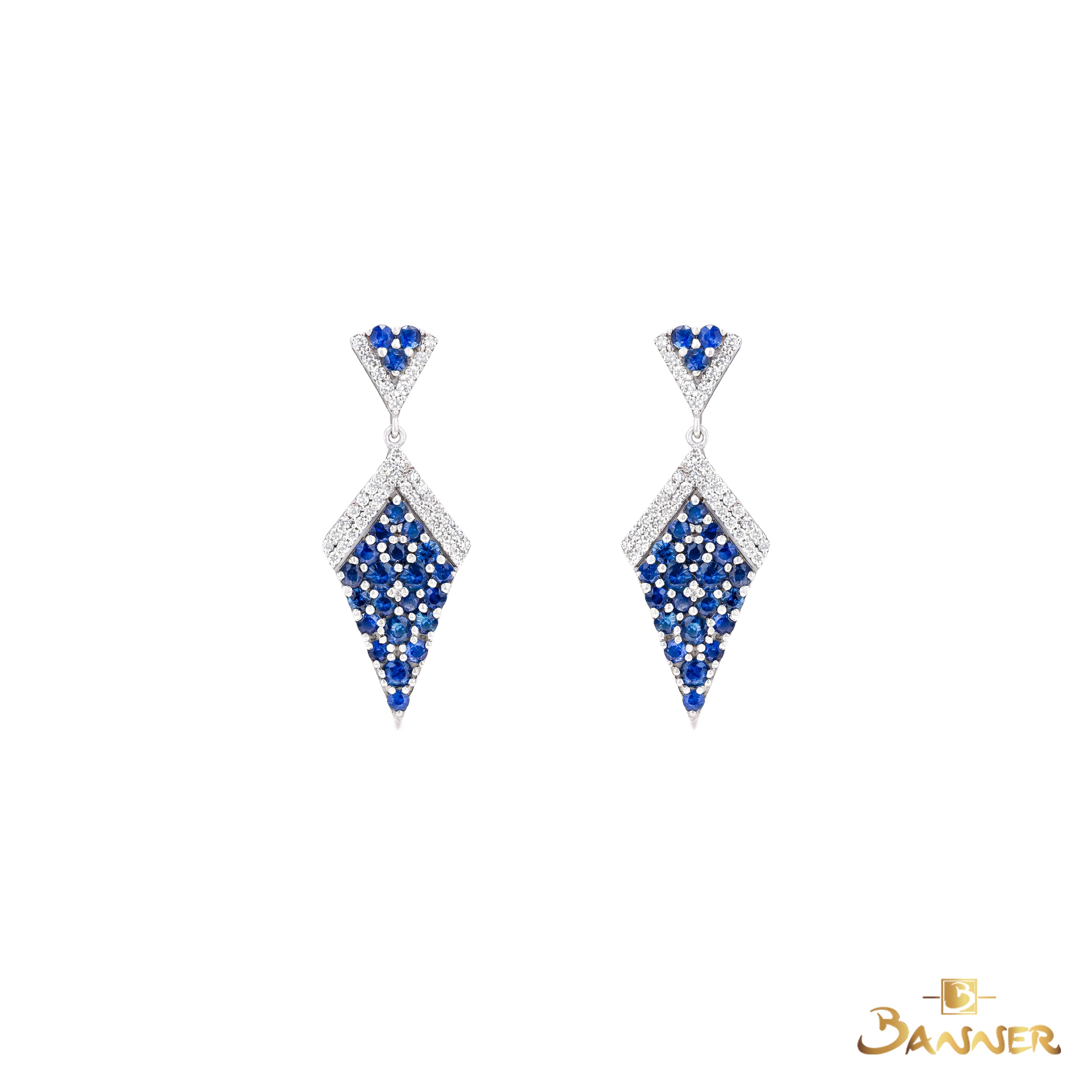 Sapphire and Diamond Titanis Earrings