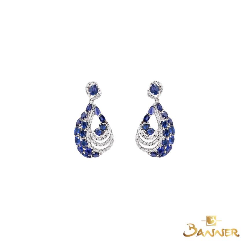 Sapphire and Diamond Marea Earrings