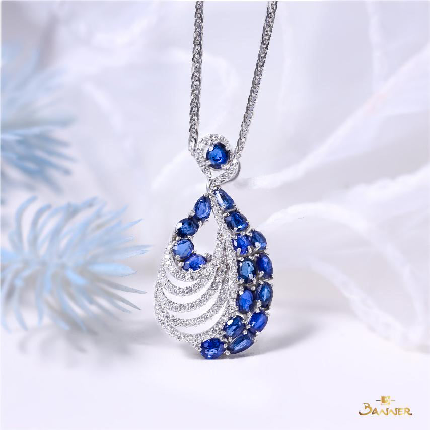 Sapphire and Diamond Marea Pendant