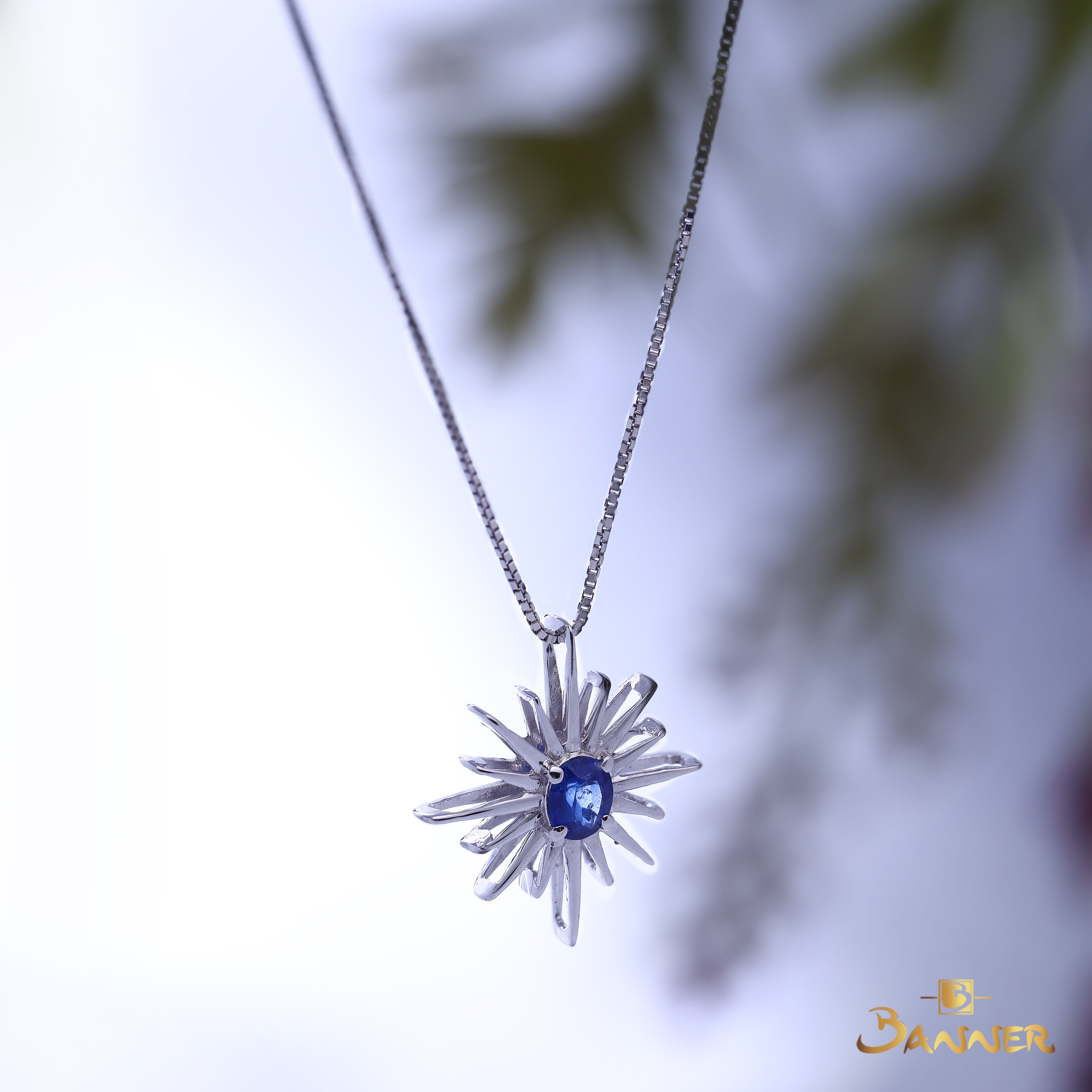 Sapphire Nova Pendant