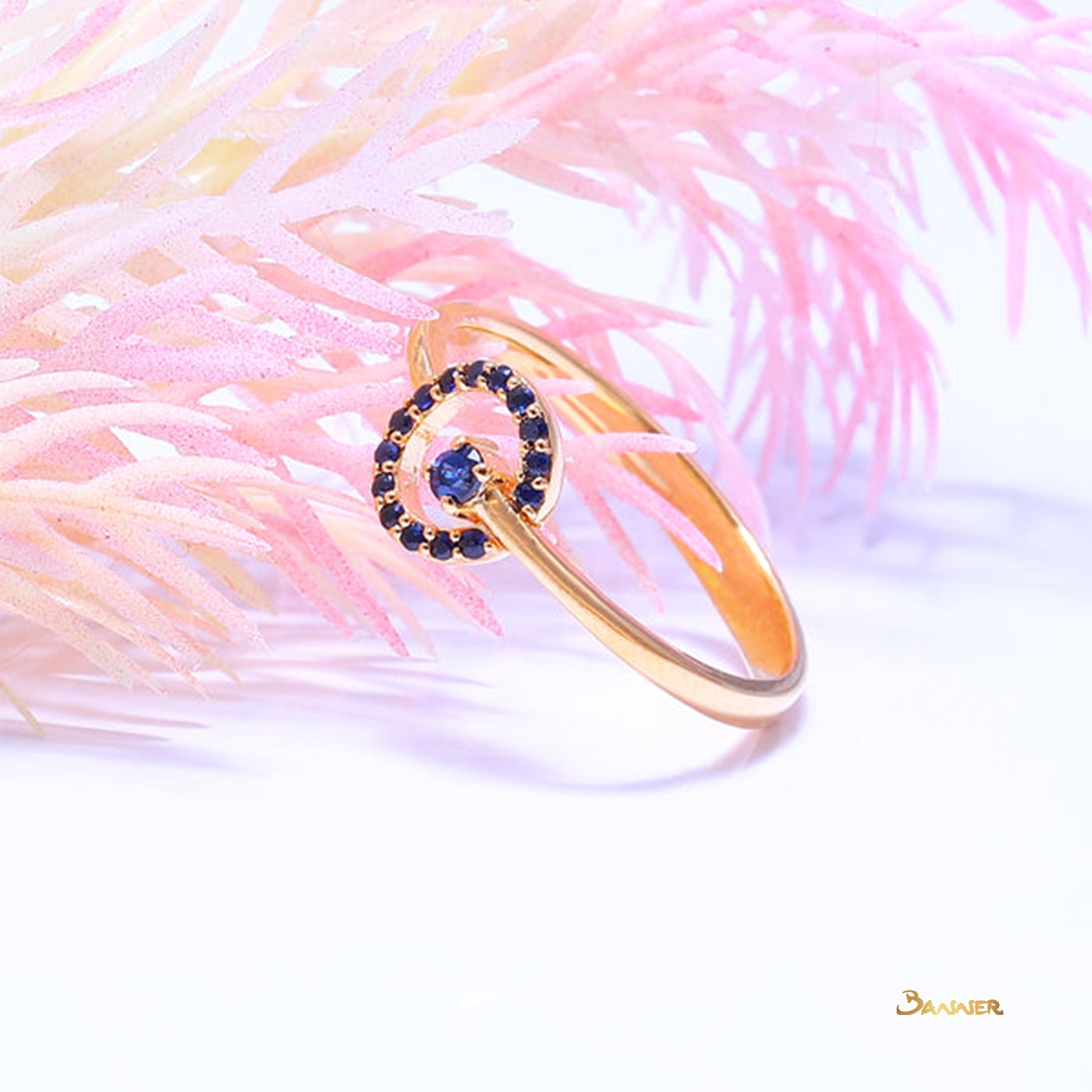 Sapphire Circle Ring