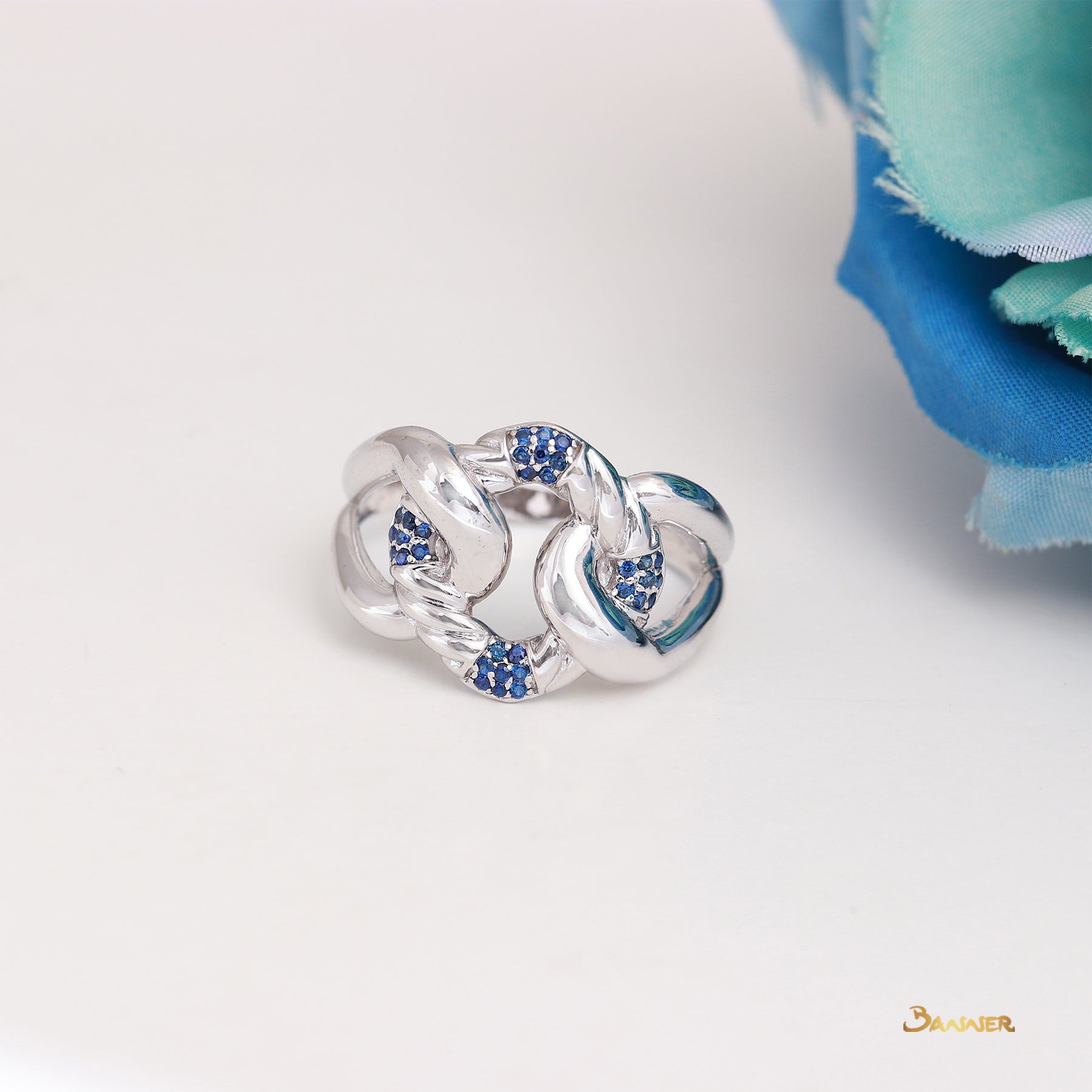 Sapphire Chain Ring