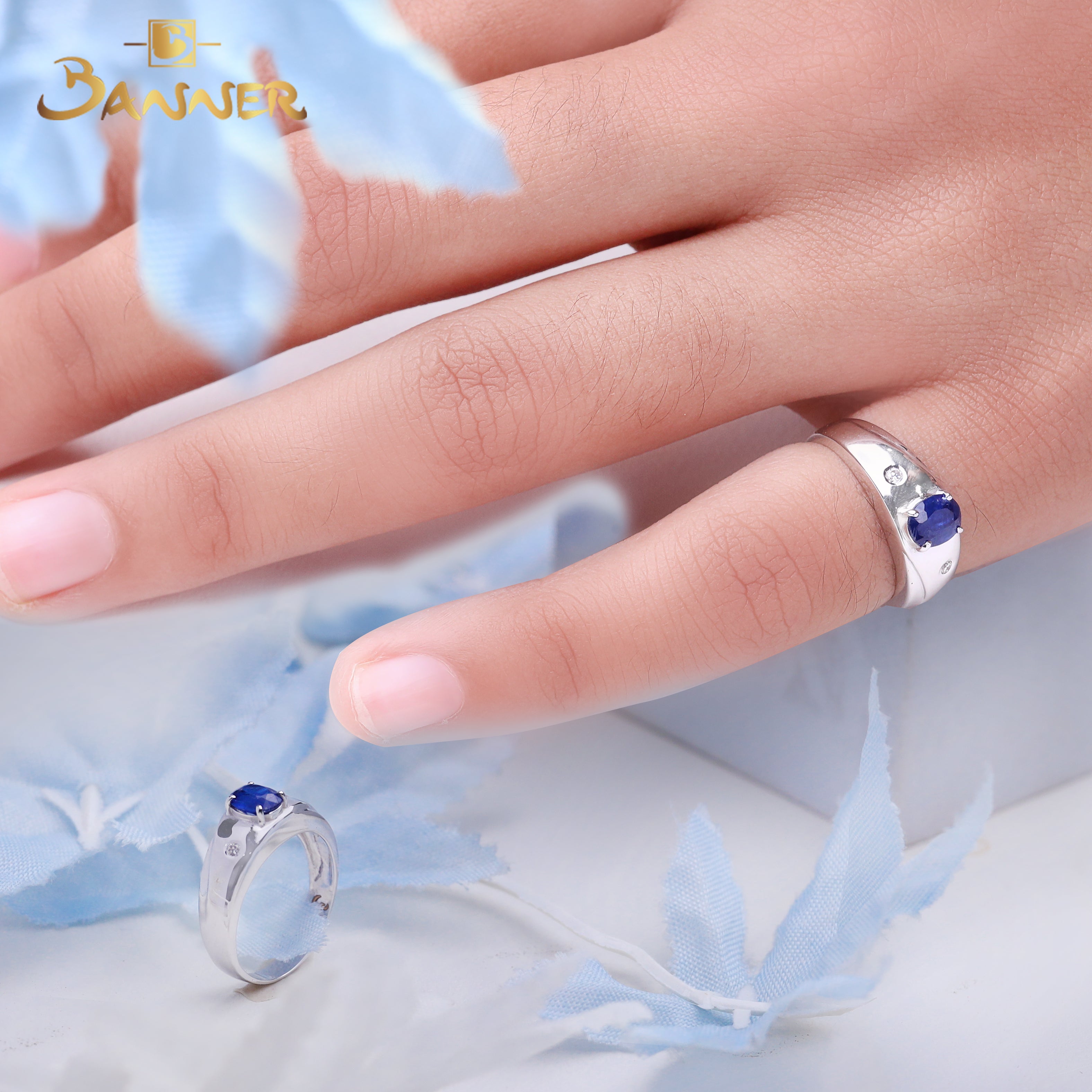Sapphire and Diamond Ring