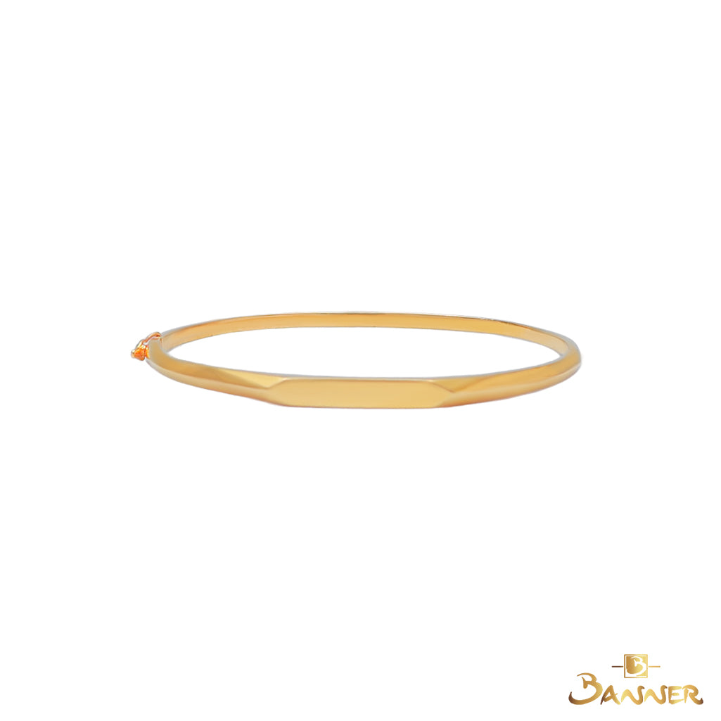 23k Gold Bar Bangle