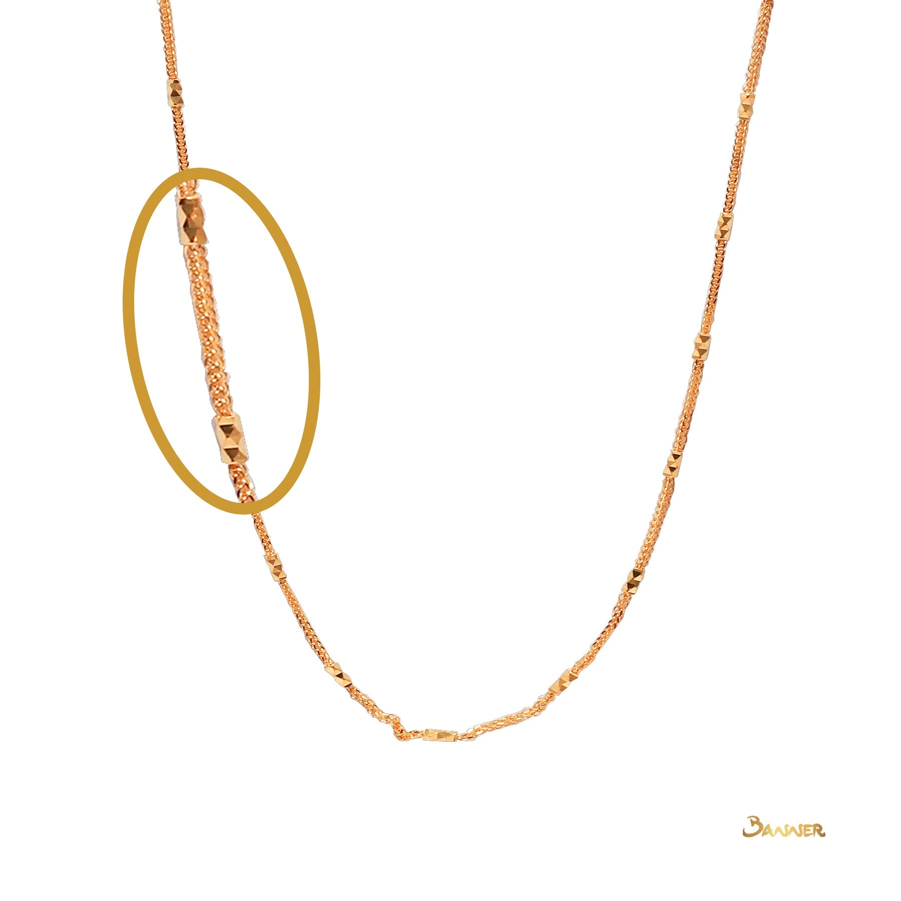 18k Yellow Gold Necklace (16")