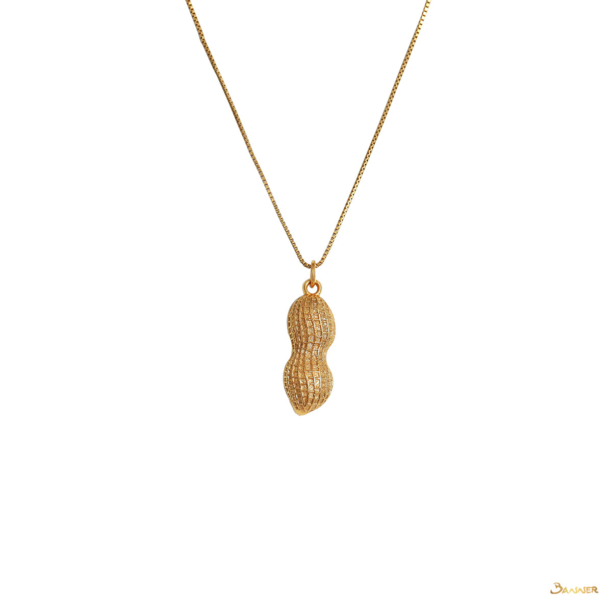 18k Yellow Gold Peanuts Pendant