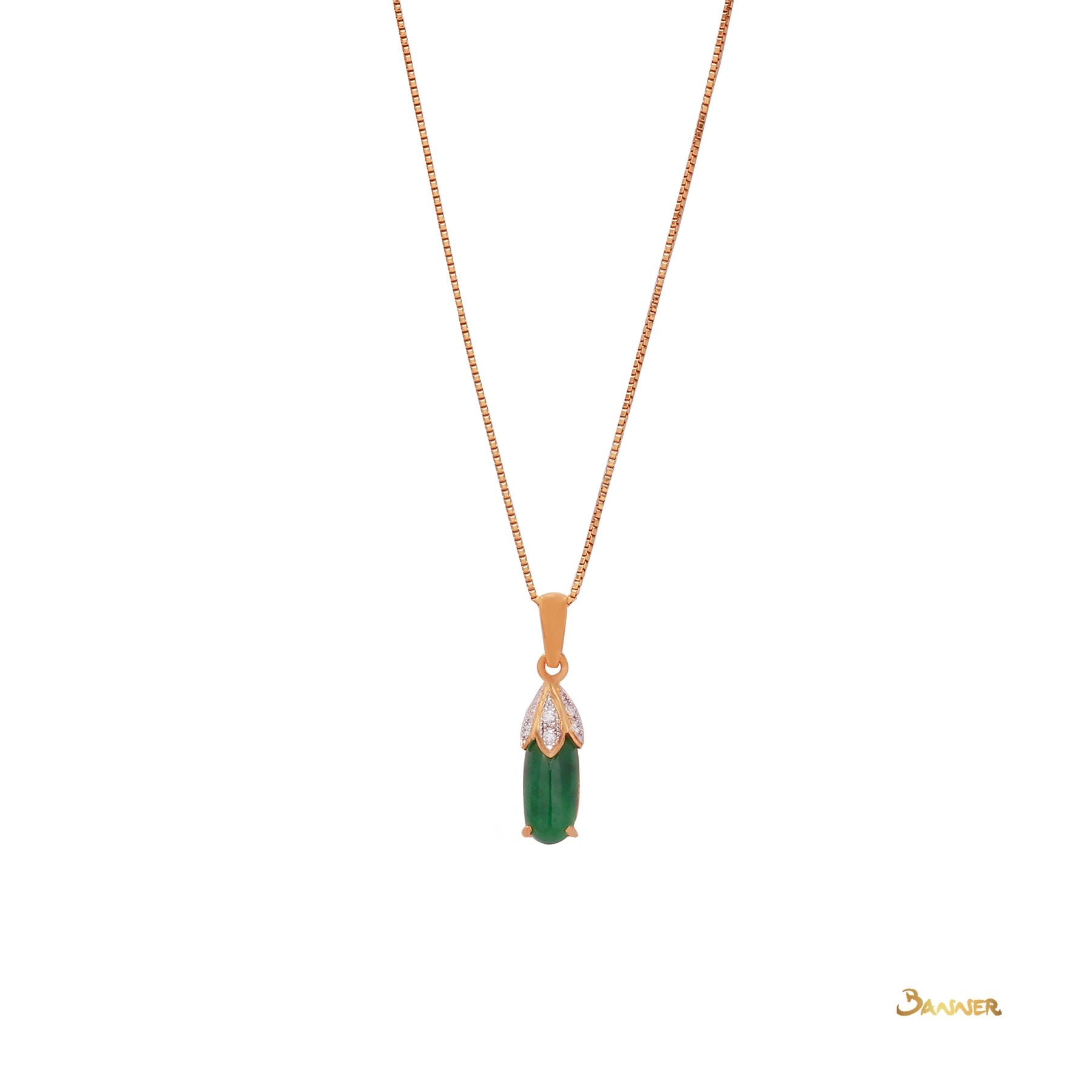 Jade and Diamond Pendant
