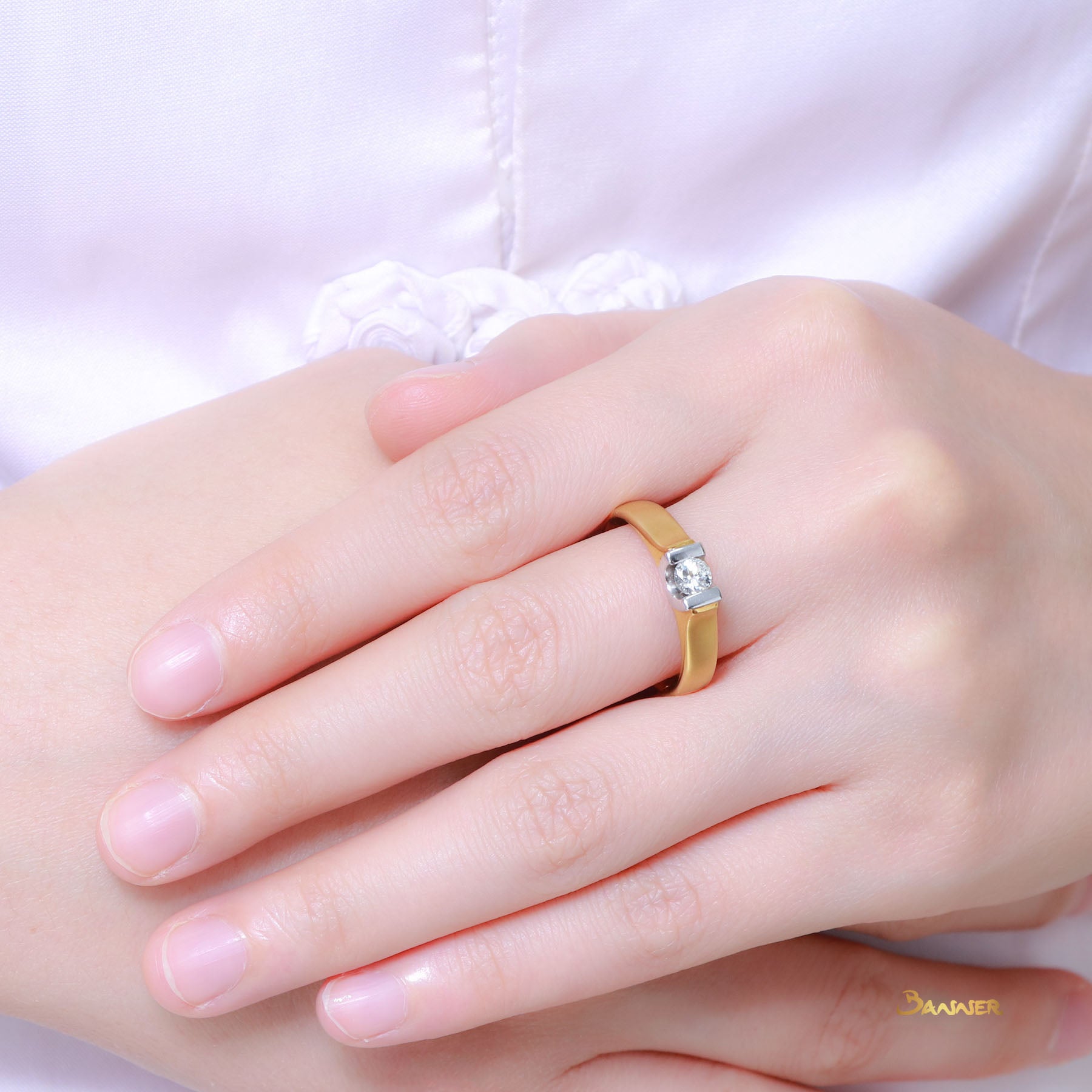 Diamond Tapered Ring