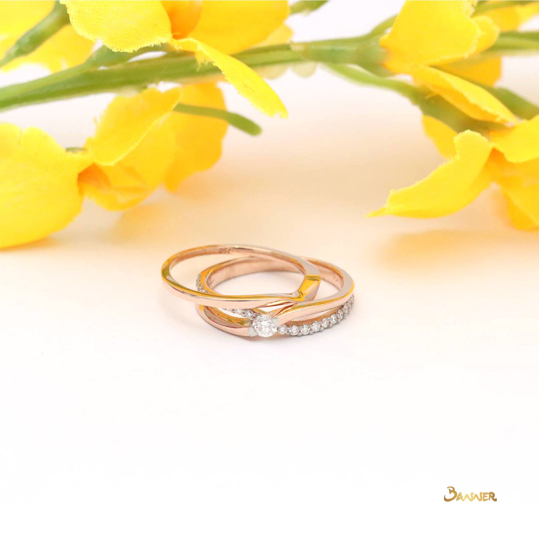 Diamond Ring in Rose Gold (0.1 ct. t.w.)