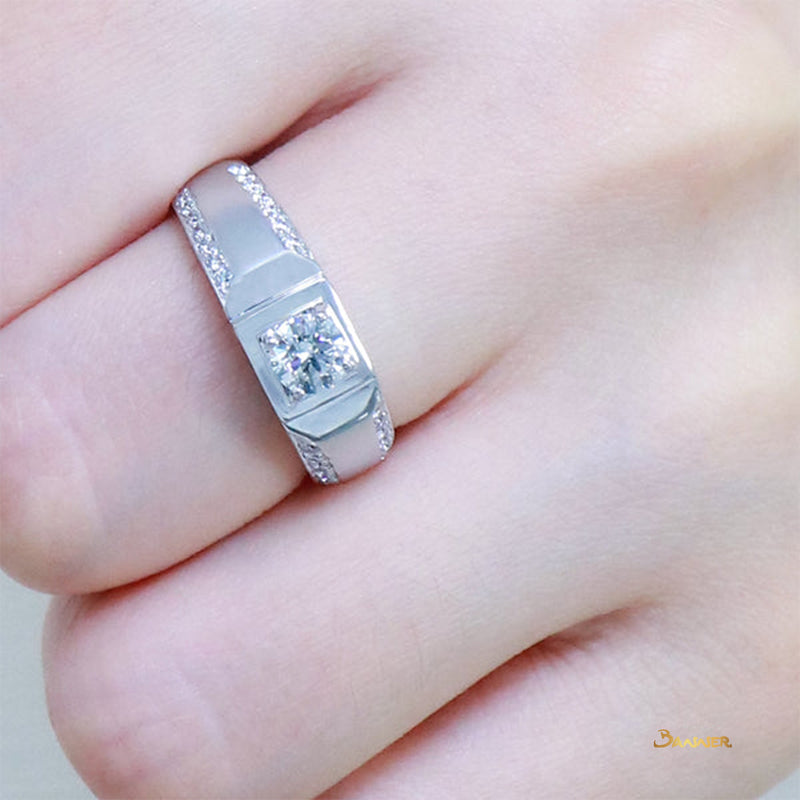 Men's Diamond Ring GIA I color, IF
