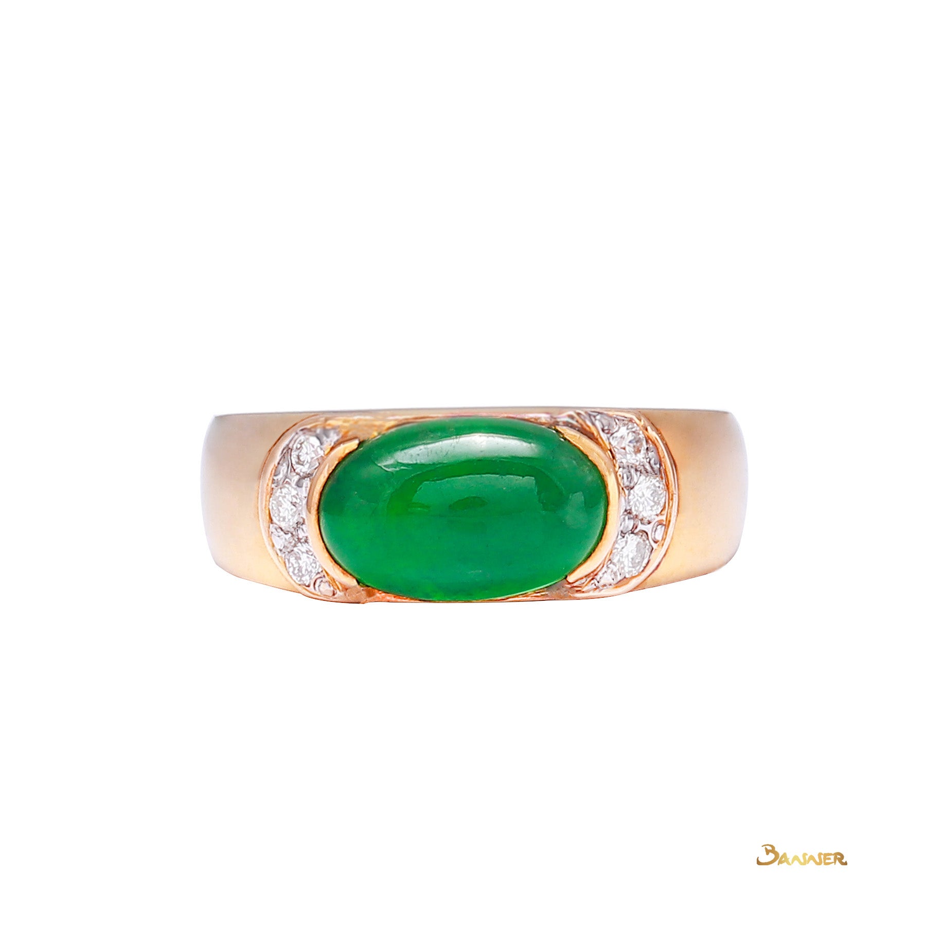 Jade and Diamond Ring