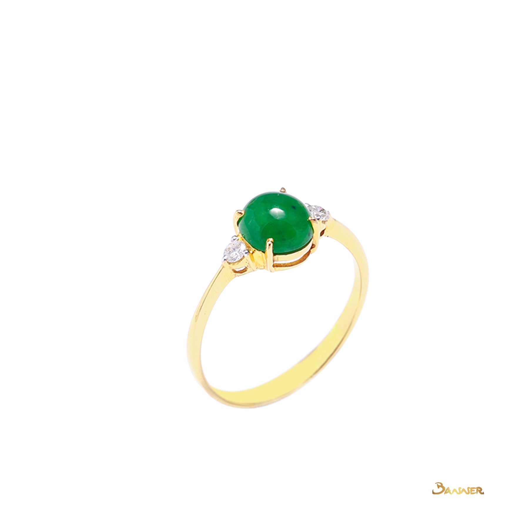 Jade and Diamond Ring