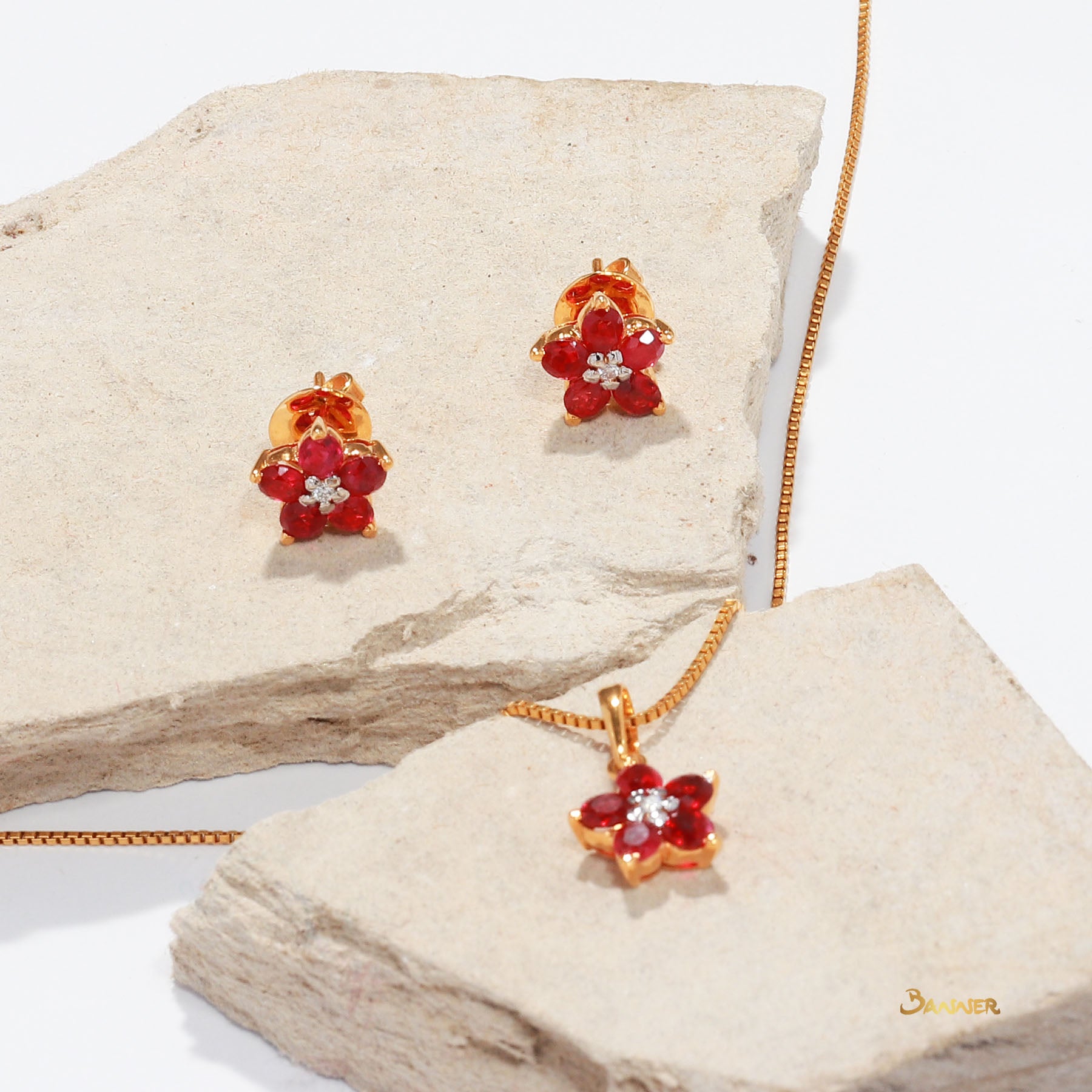 Ruby and Diamond Chel Set