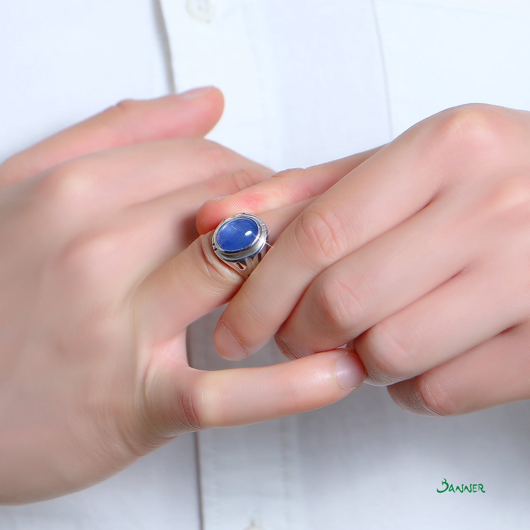 Star Sapphire Men's Ring