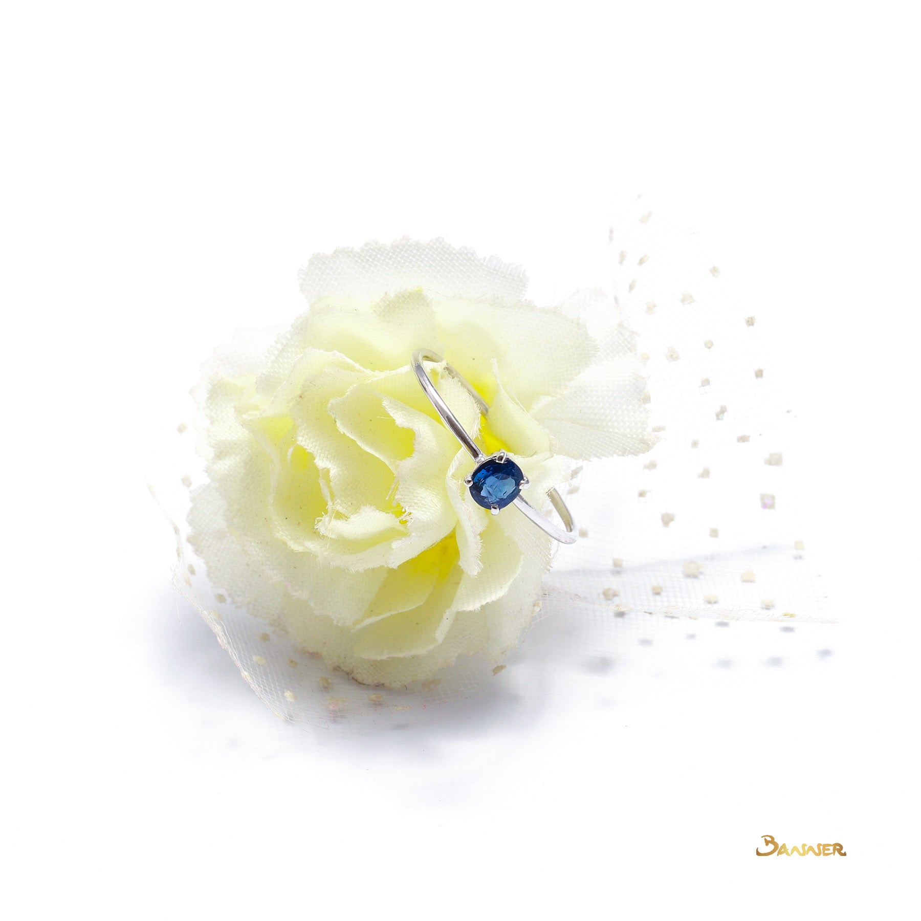 Sapphire Solitare Ring
