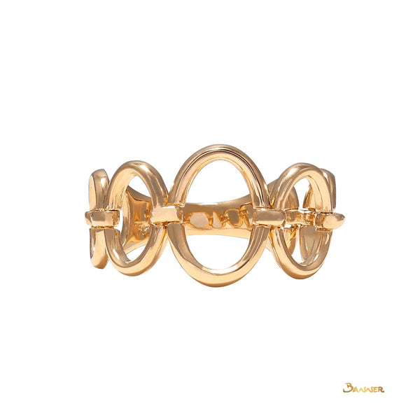 18k Yellow Gold Link Ring