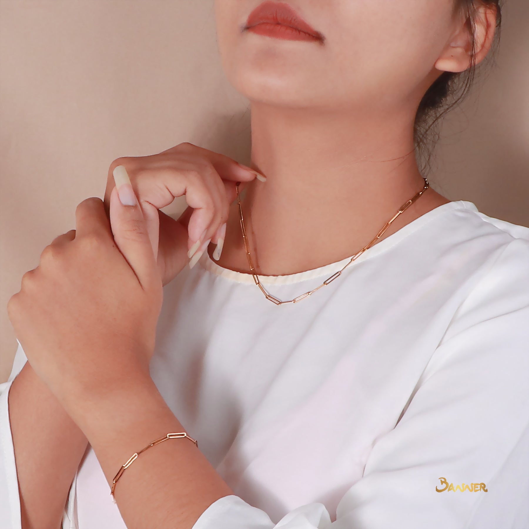 18k Yellow Gold Penthouse Footchain