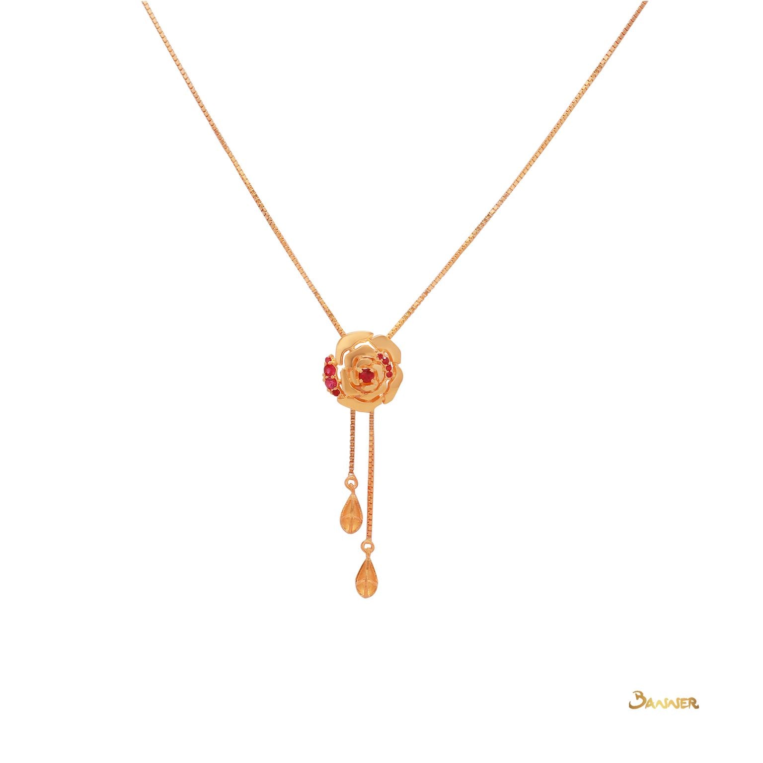 Ruby Rose Adjustable Necklace
