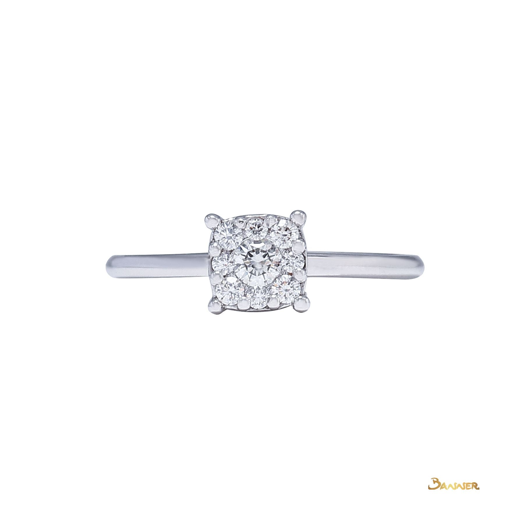 Diamond Invisible Setting Ring