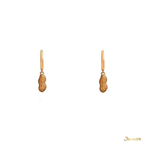 18k Yellow Gold Peanuts Earrings