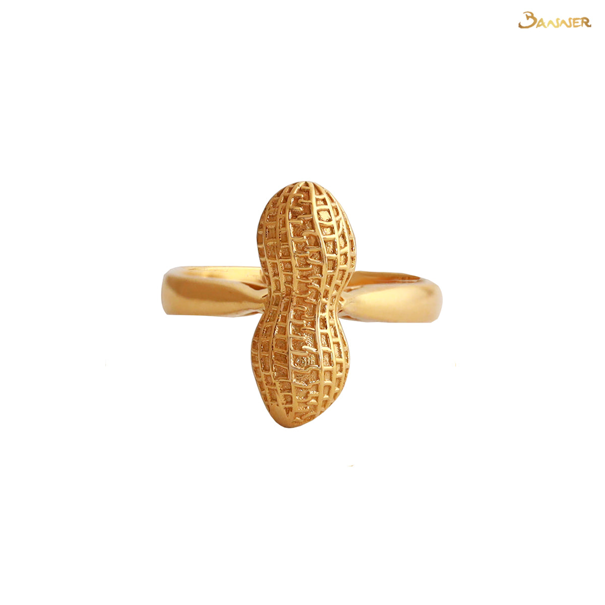 18k Yellow Gold Peanuts Ring