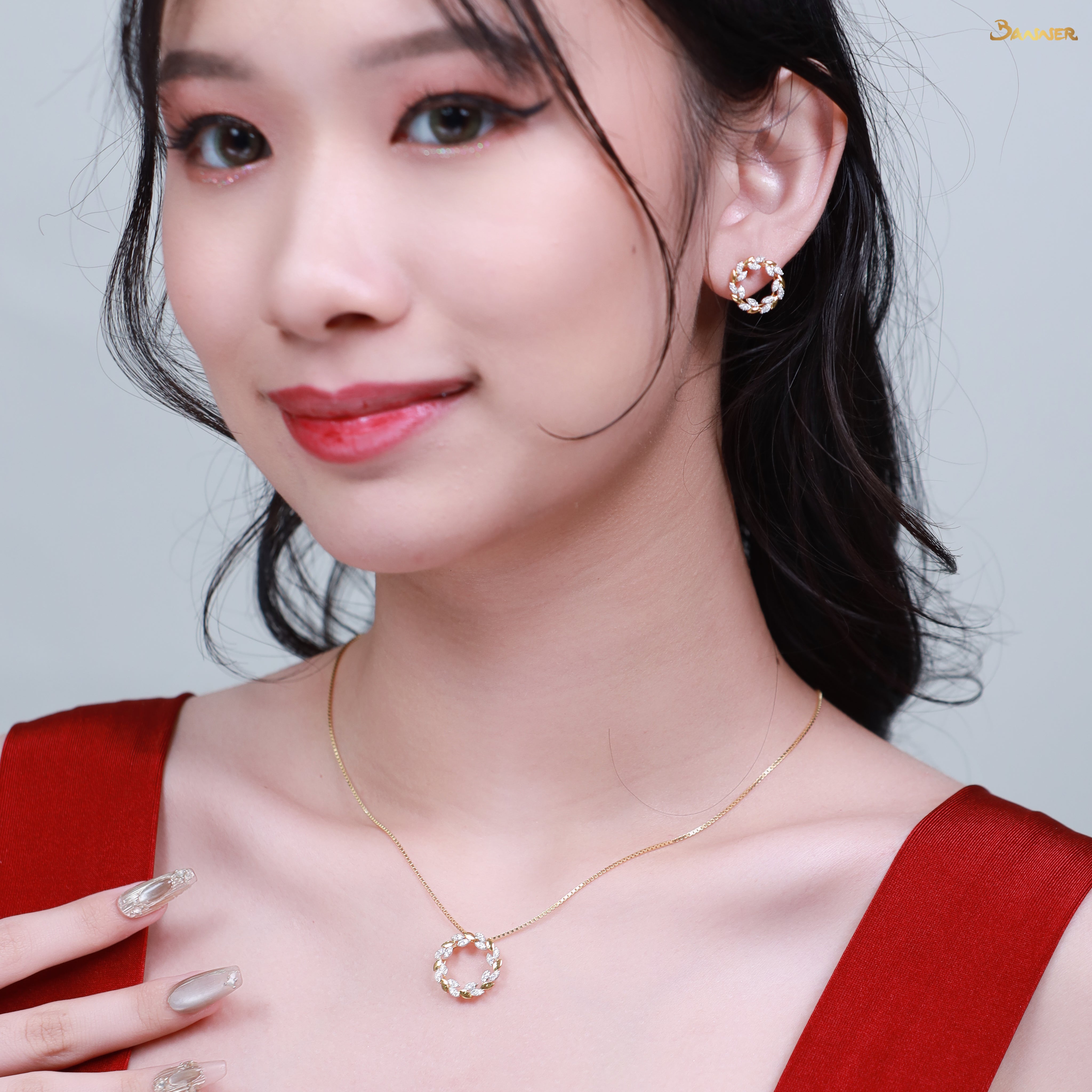 Diamond Olive Earrings