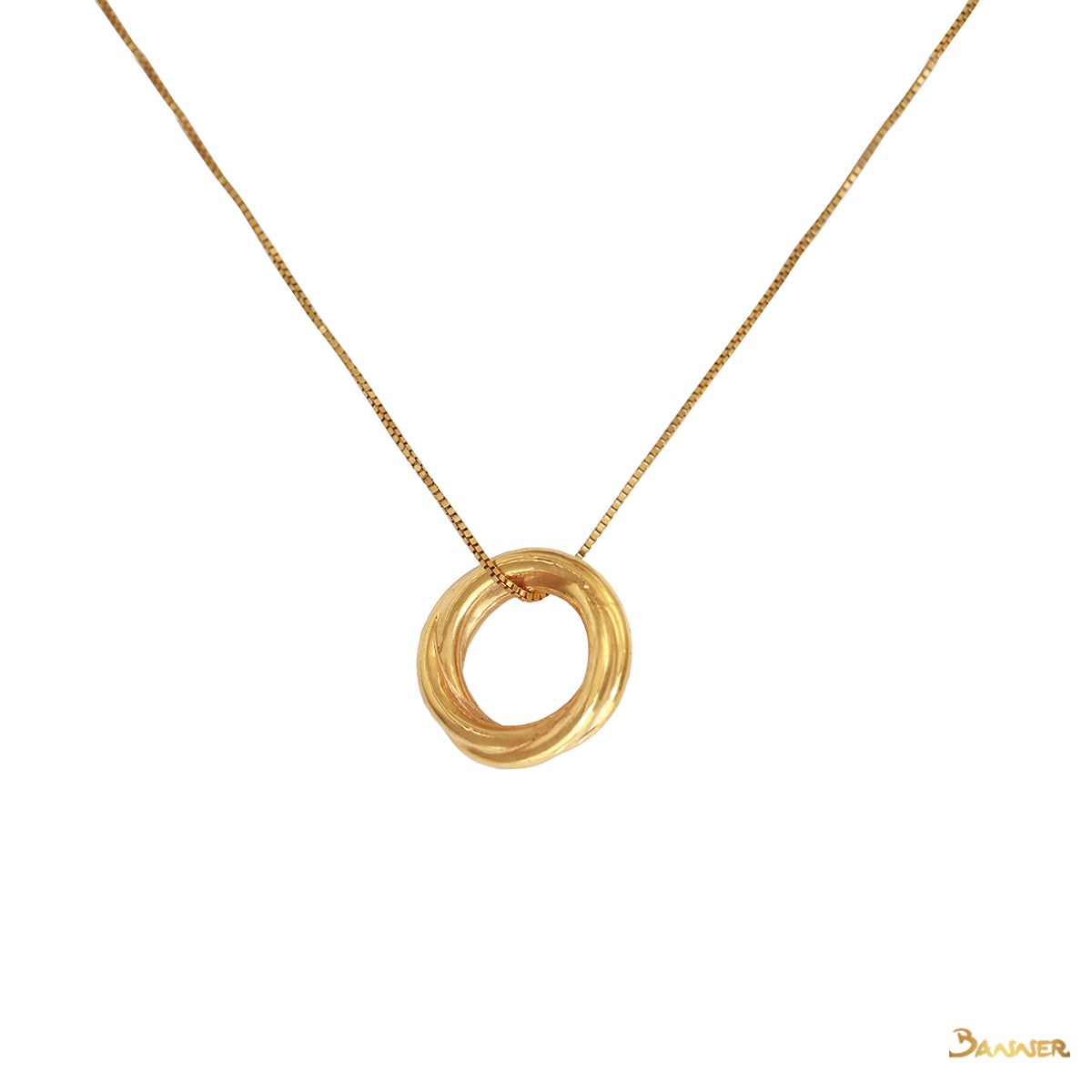 23K Yellow Gold Trinity Pendant