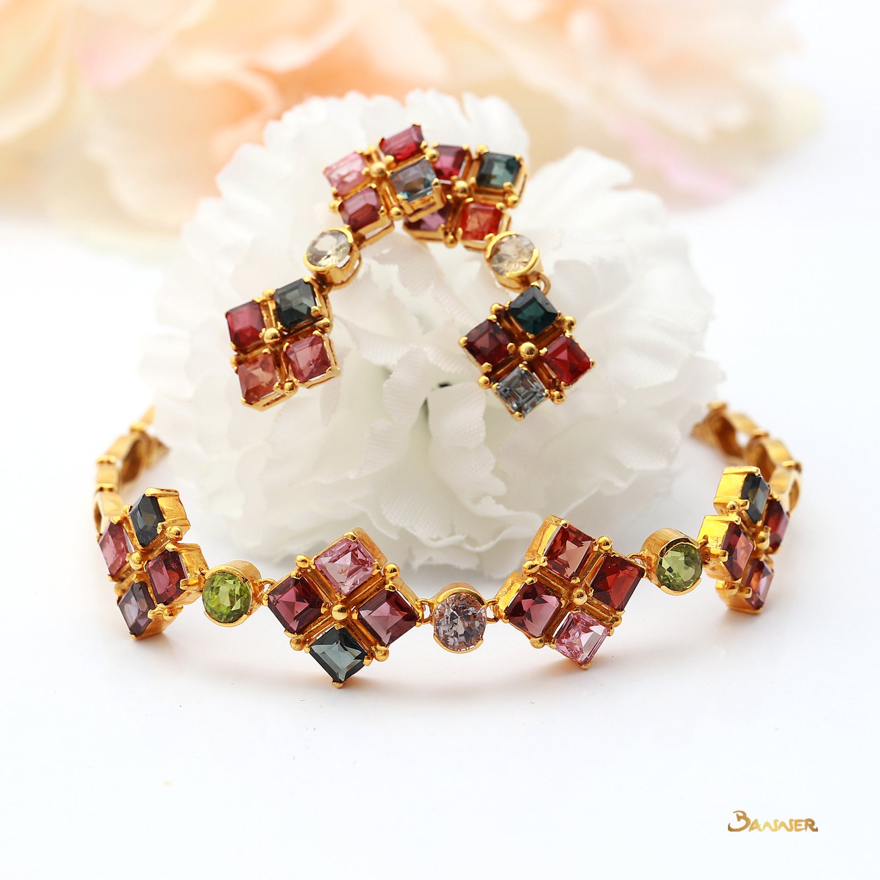 Multi-colored Spinel Bracelet