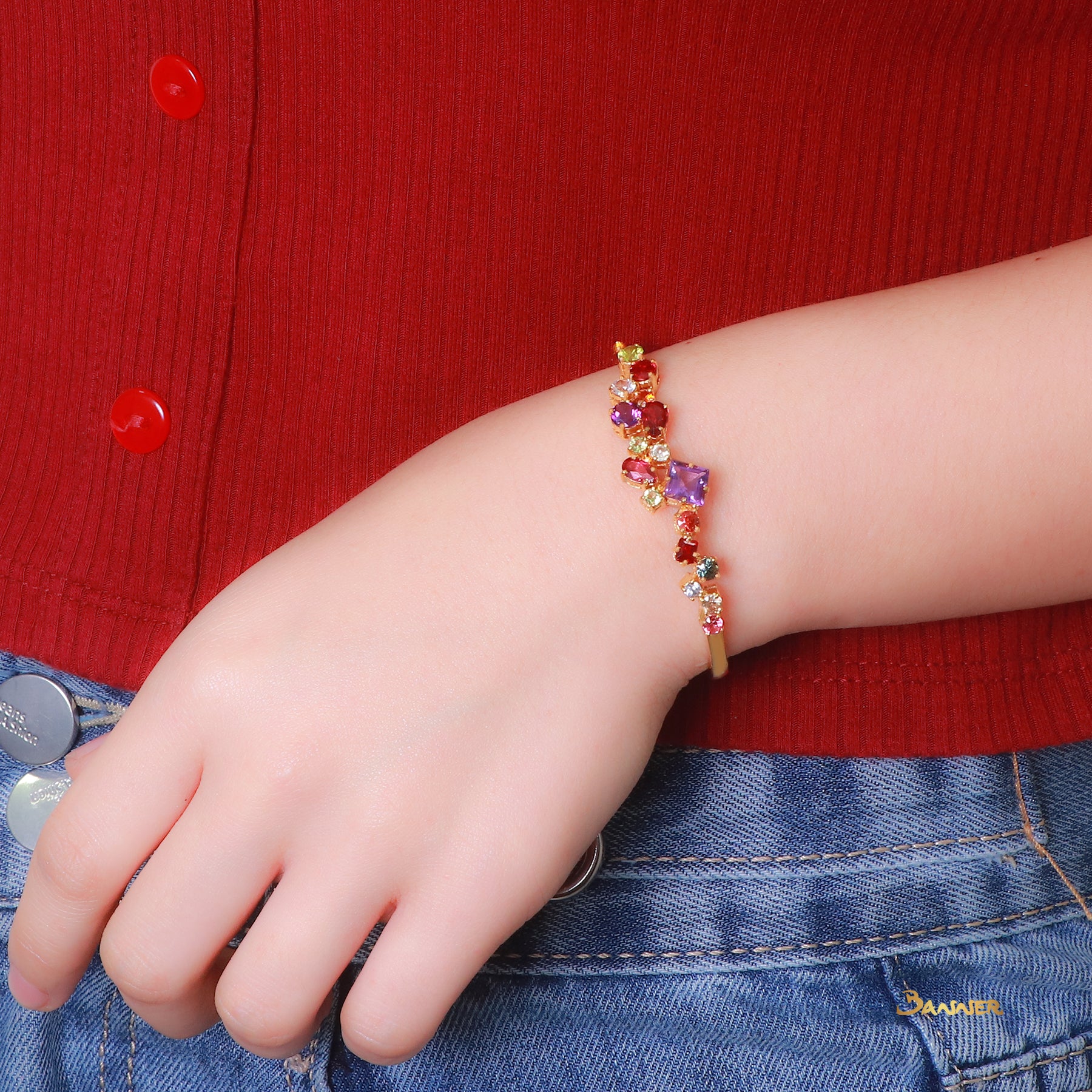 Multi-colored Spinel Bracelet