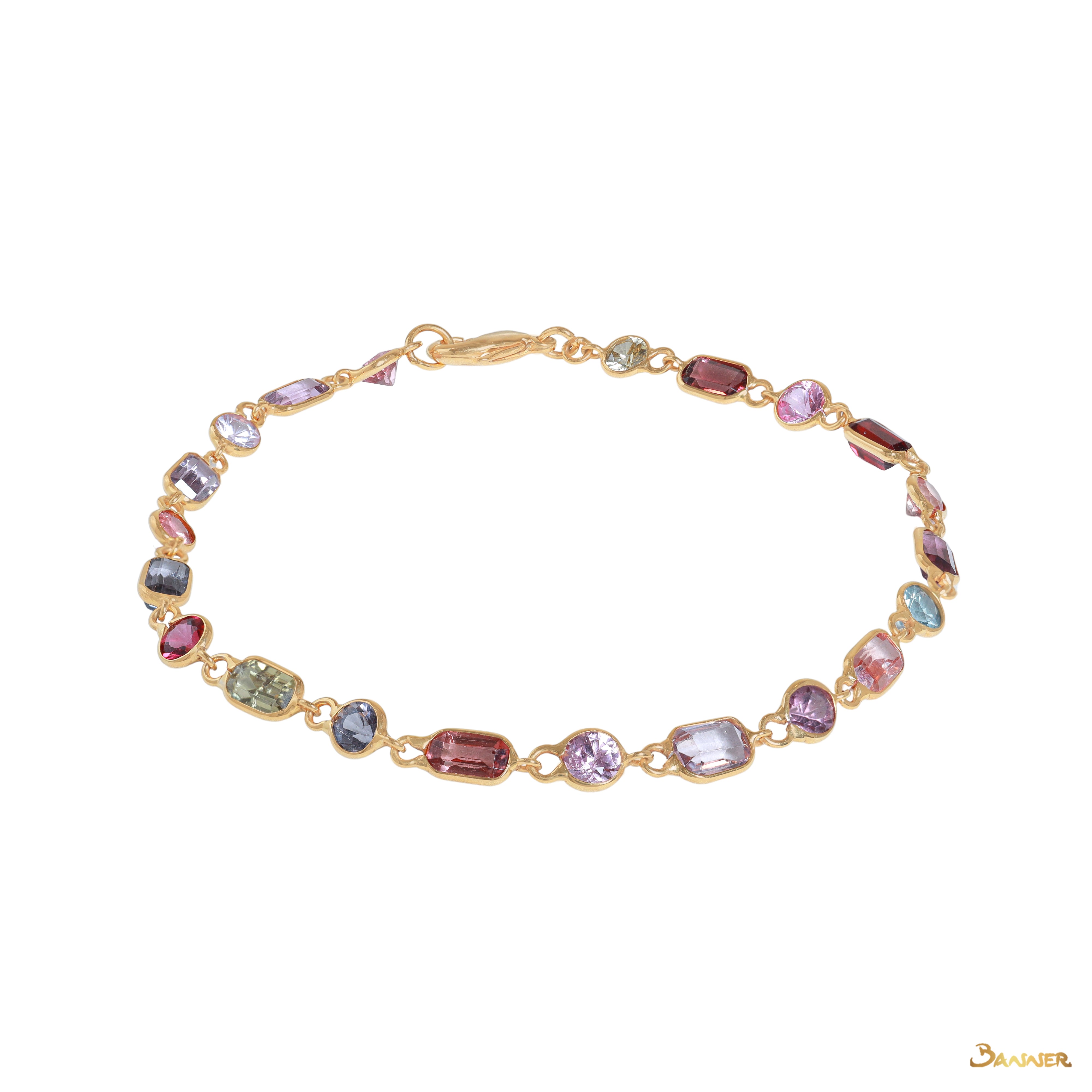 Multi-color Spinel Casual Bracelet