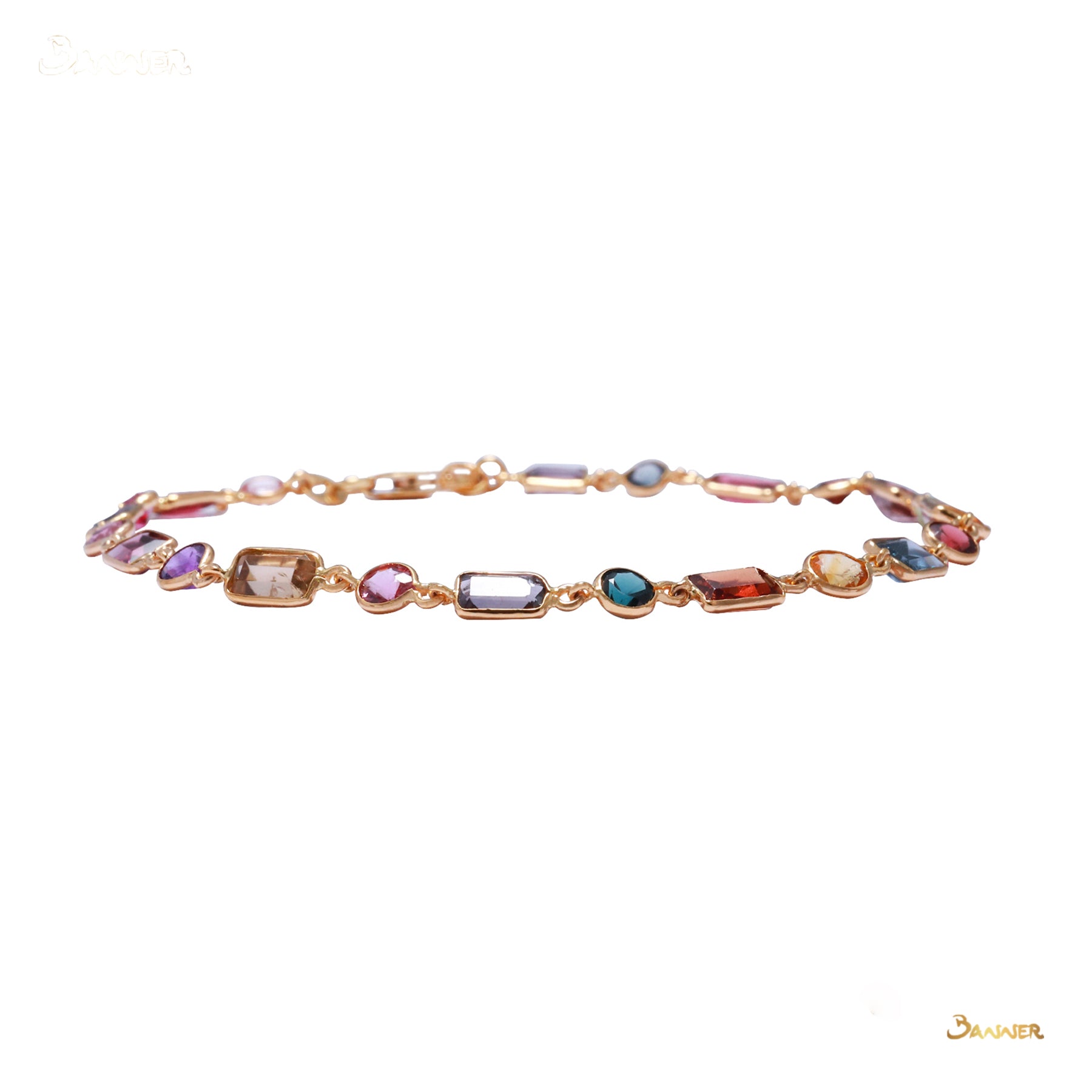 Multi-color Spinel Casual Bracelet