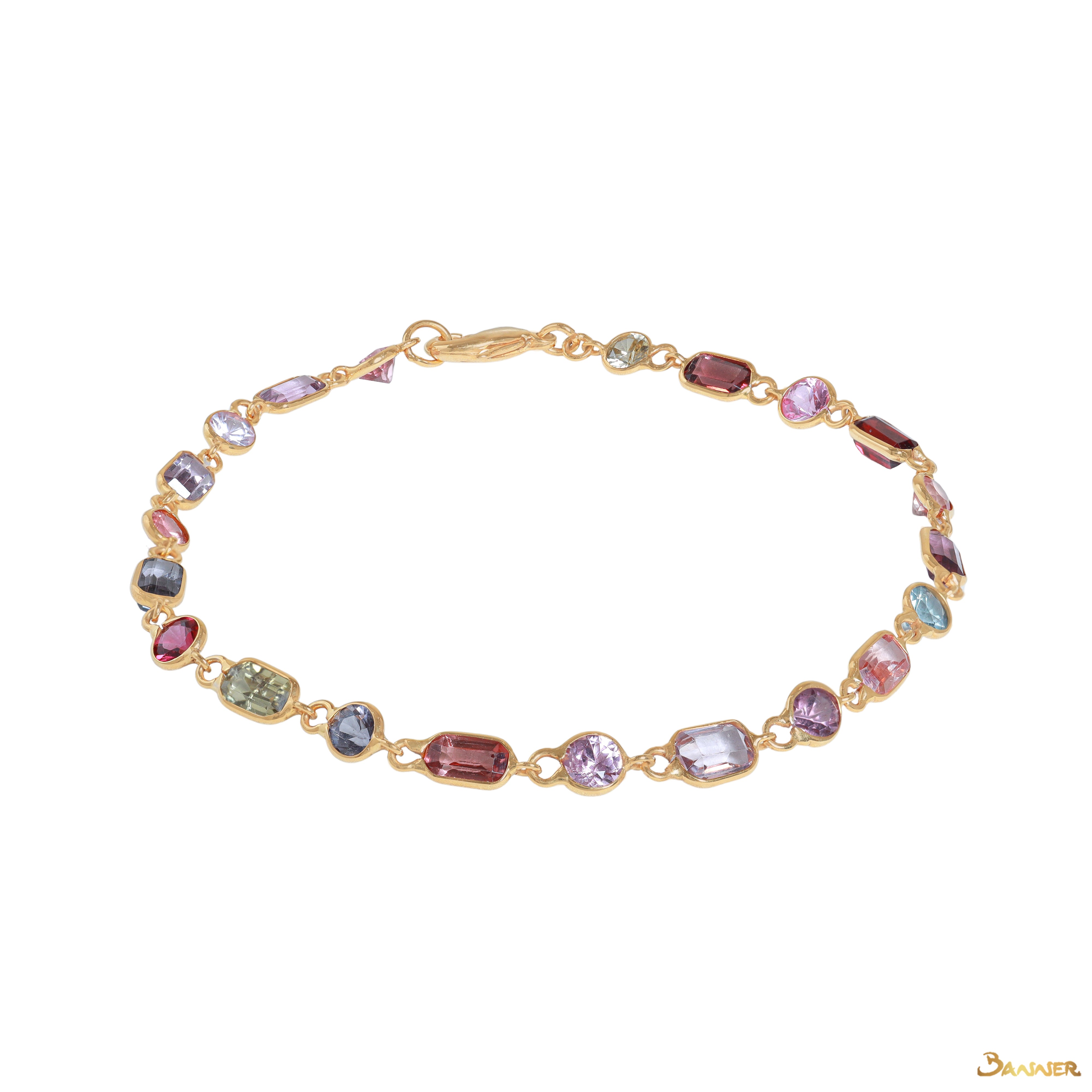 Multi-color Spinel Casual Bracelet