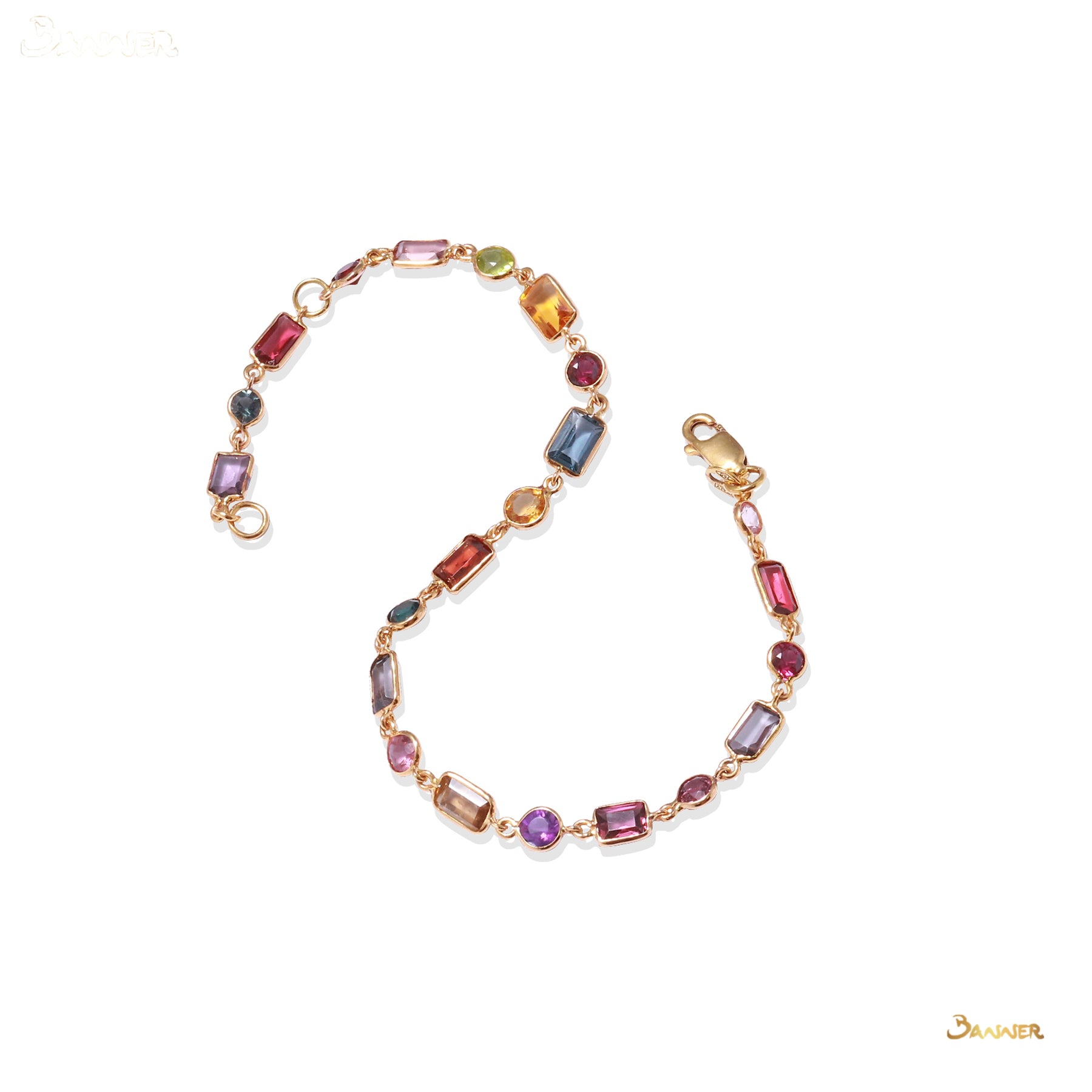 Multi-color Spinel Casual Bracelet