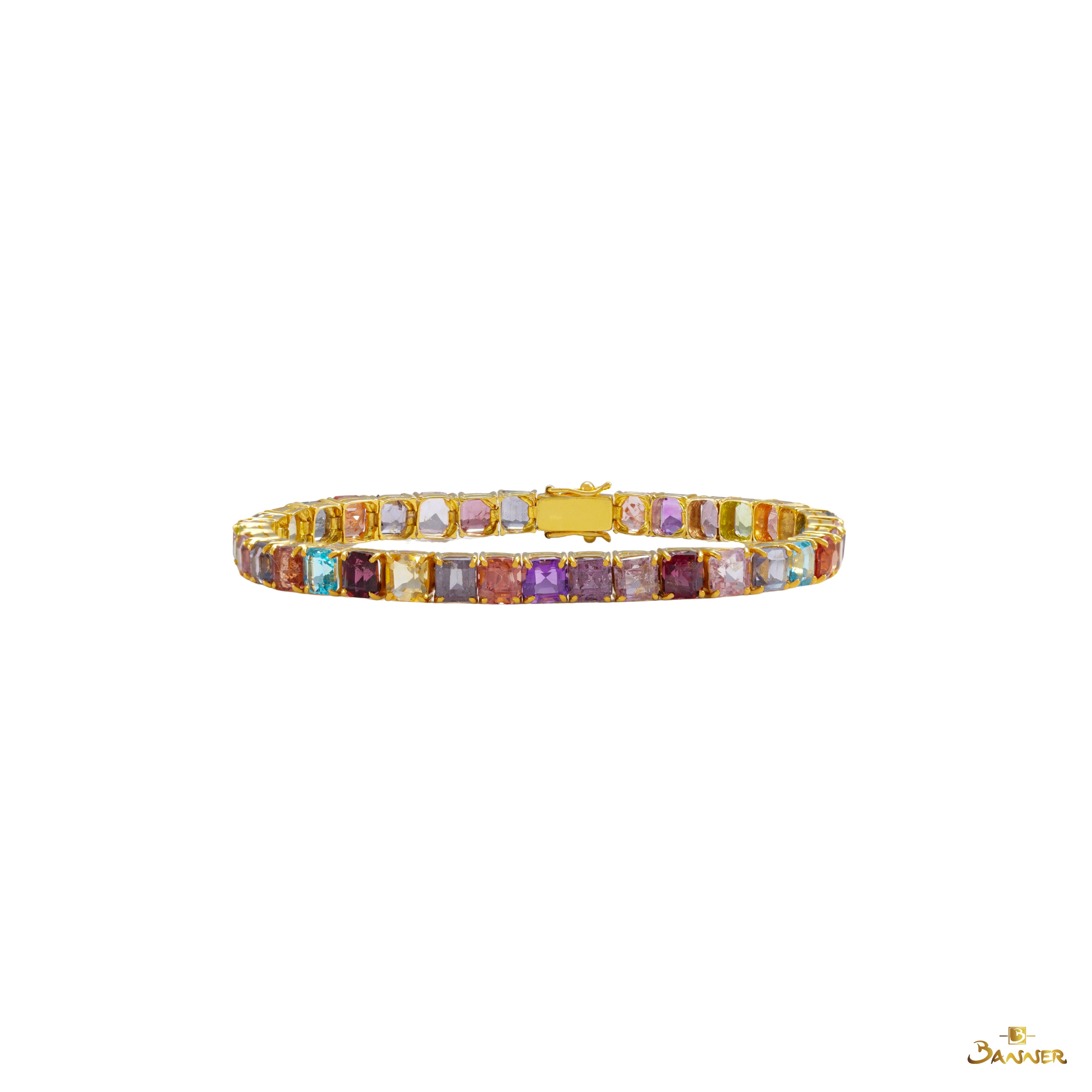 Multi-color Spinel Aurora Tennis Bracelet