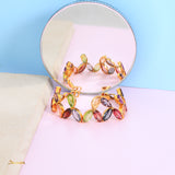Multi-Colored Spinel Floral Bracelet
