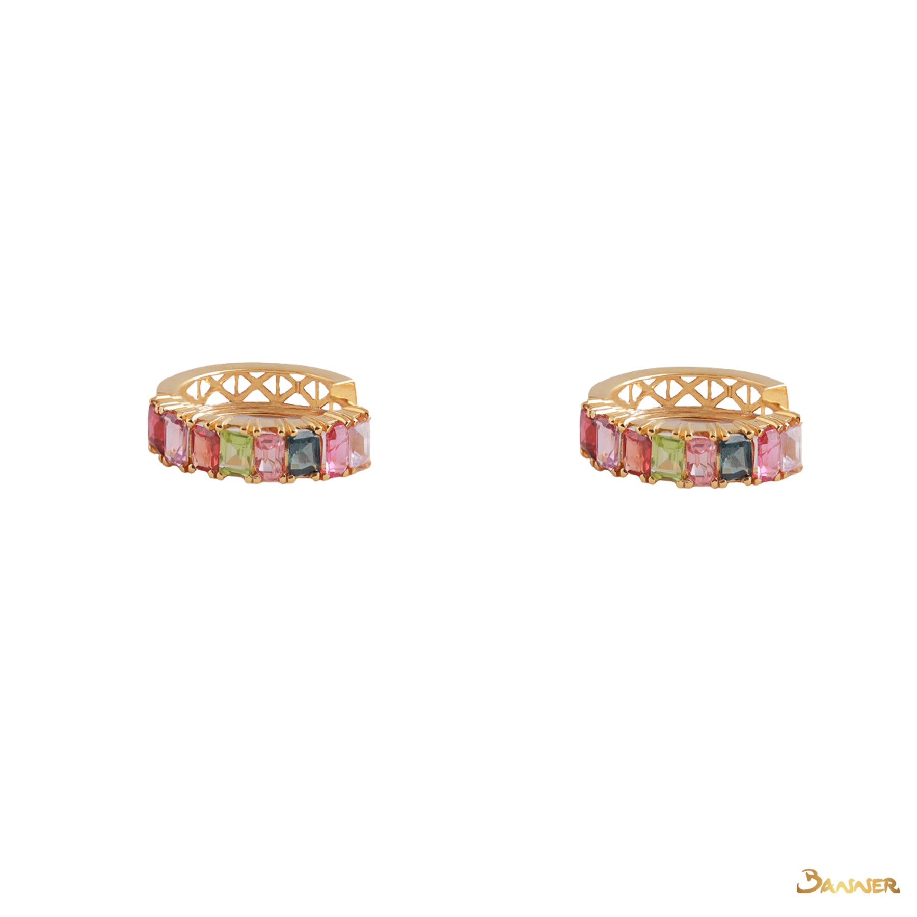 Multi-colored Spinel Earrings